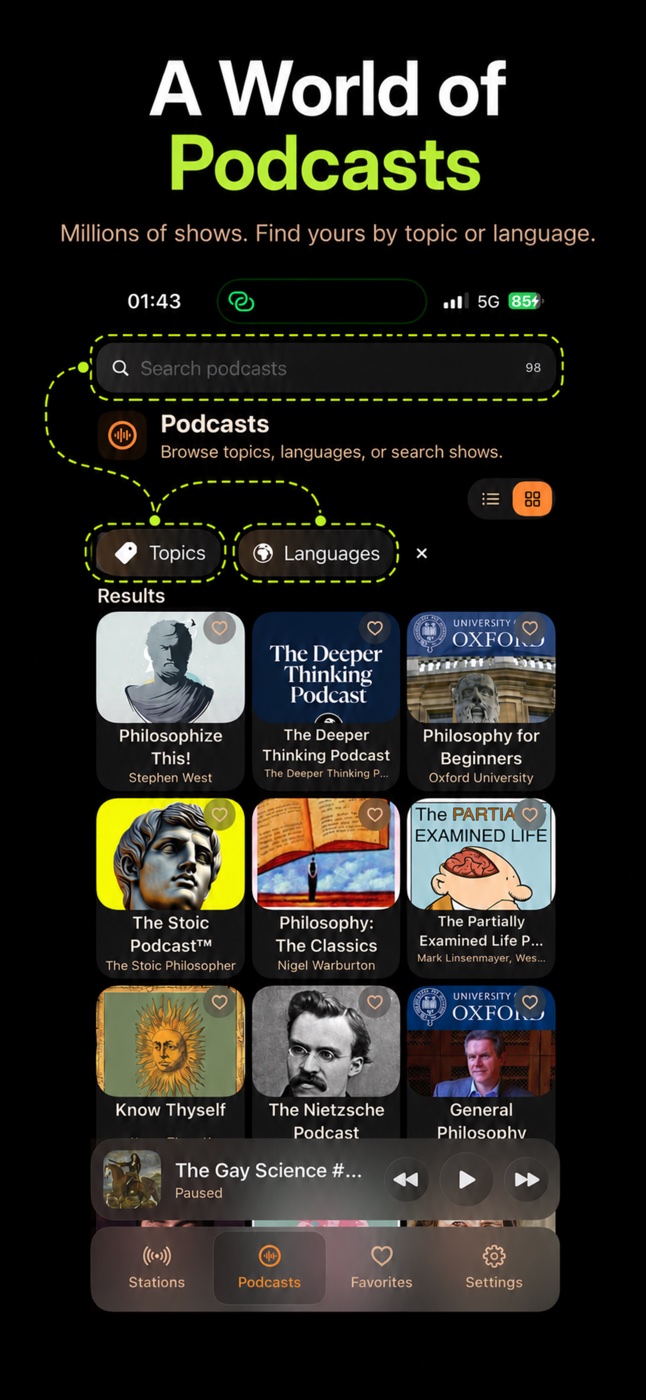 Radiogram — Radio & Podcasts screenshot 3