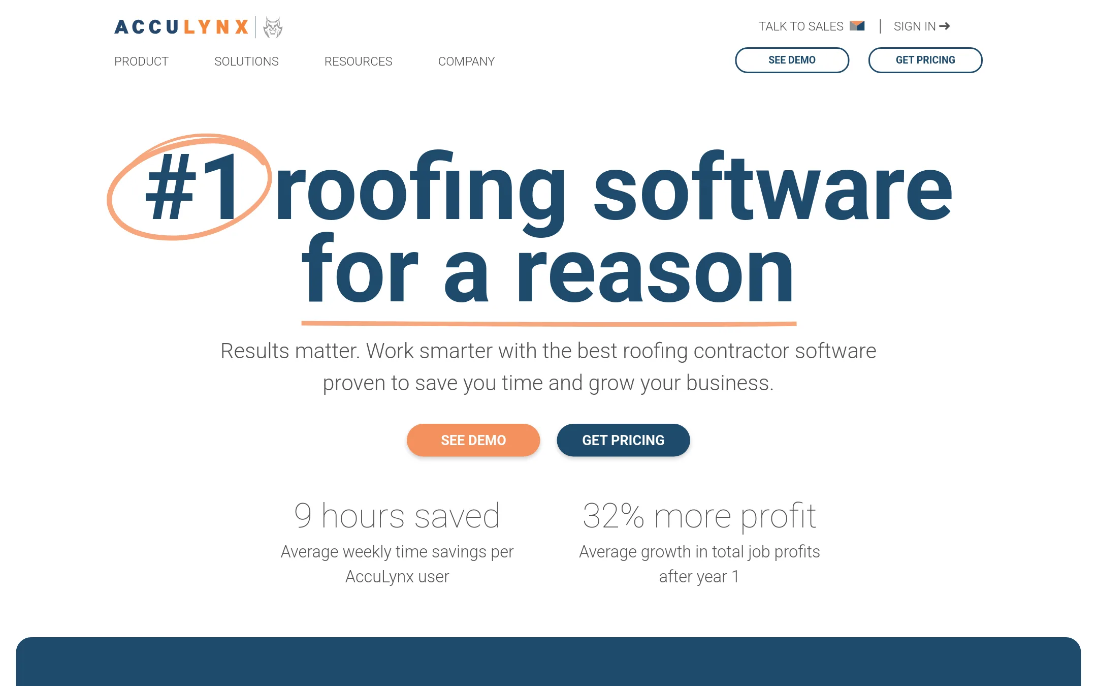 AccuLynx homepage