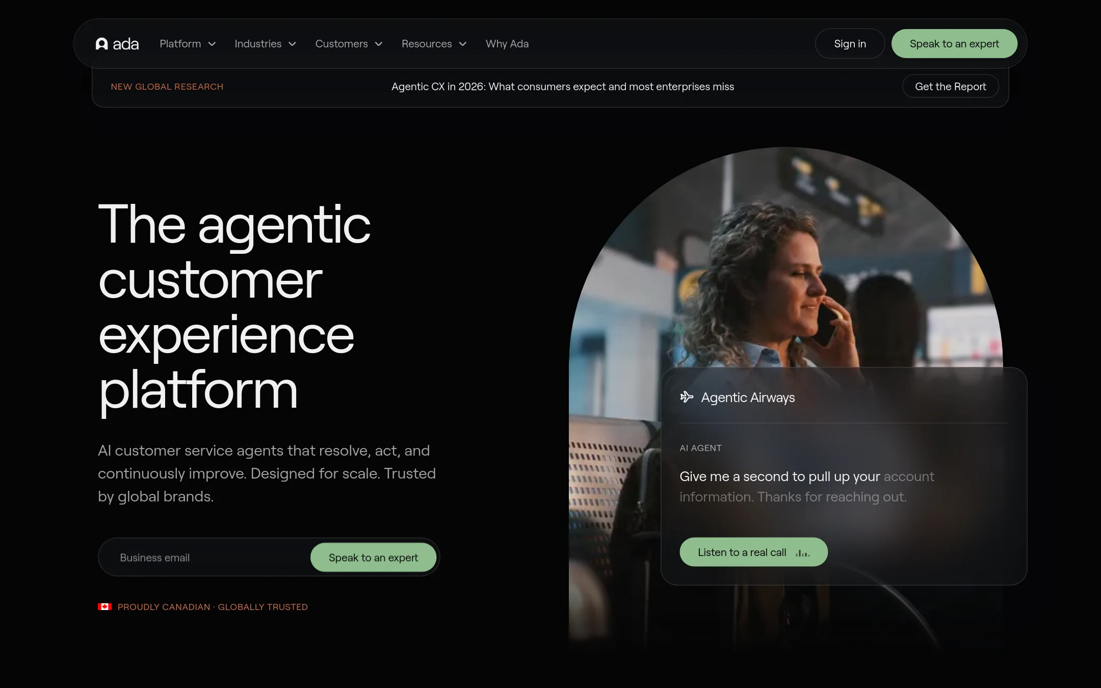 Ada homepage