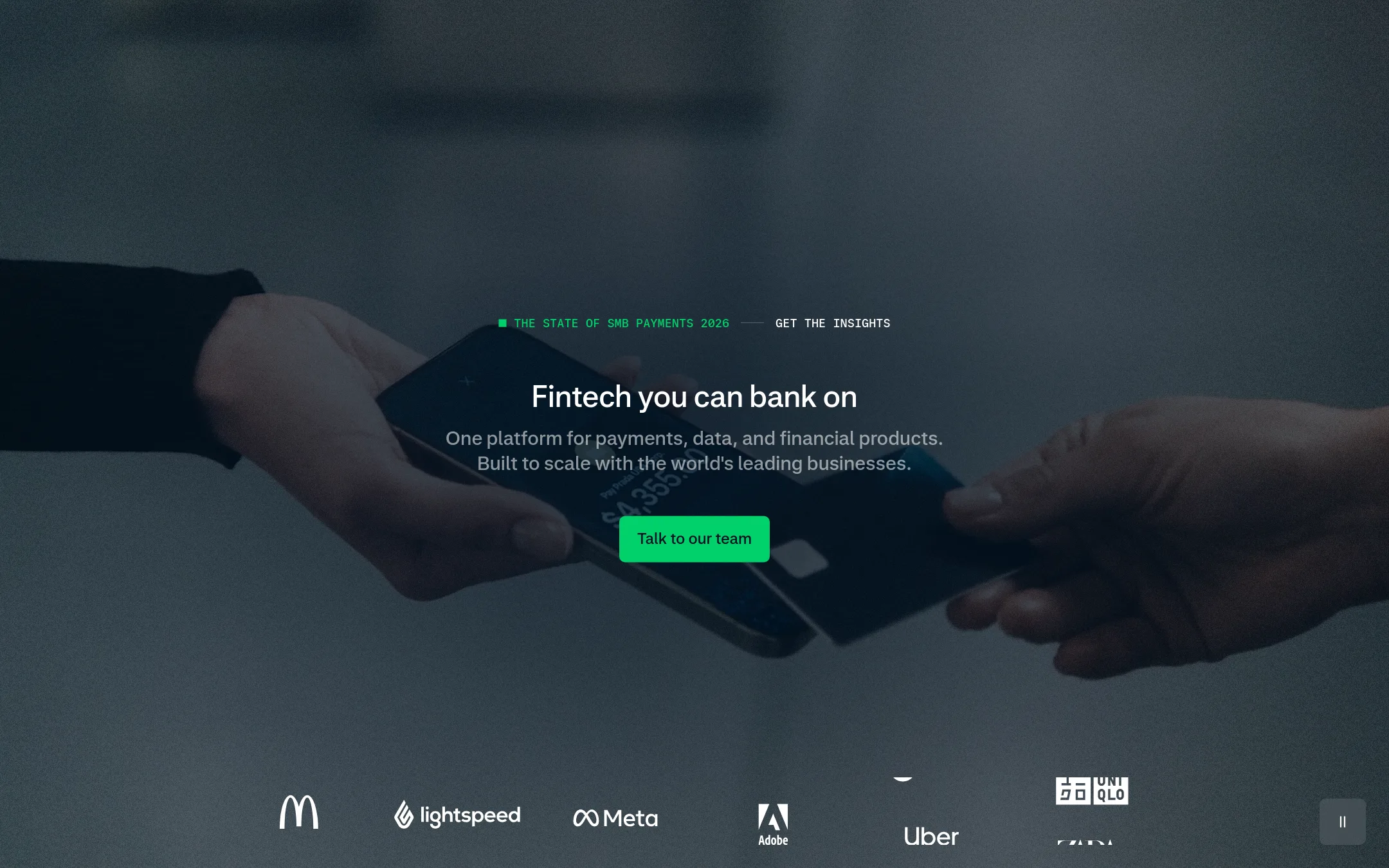 Adyen homepage