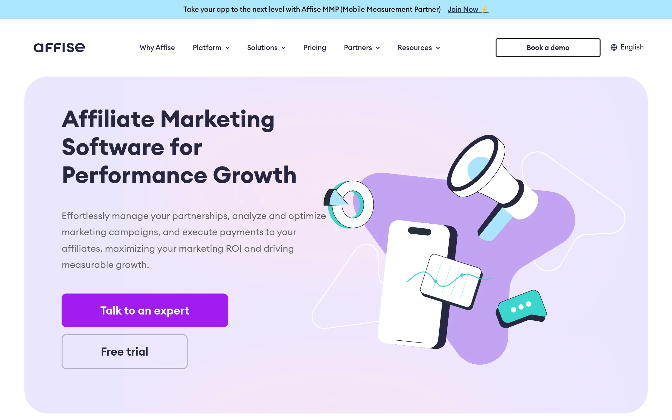 Affise homepage
