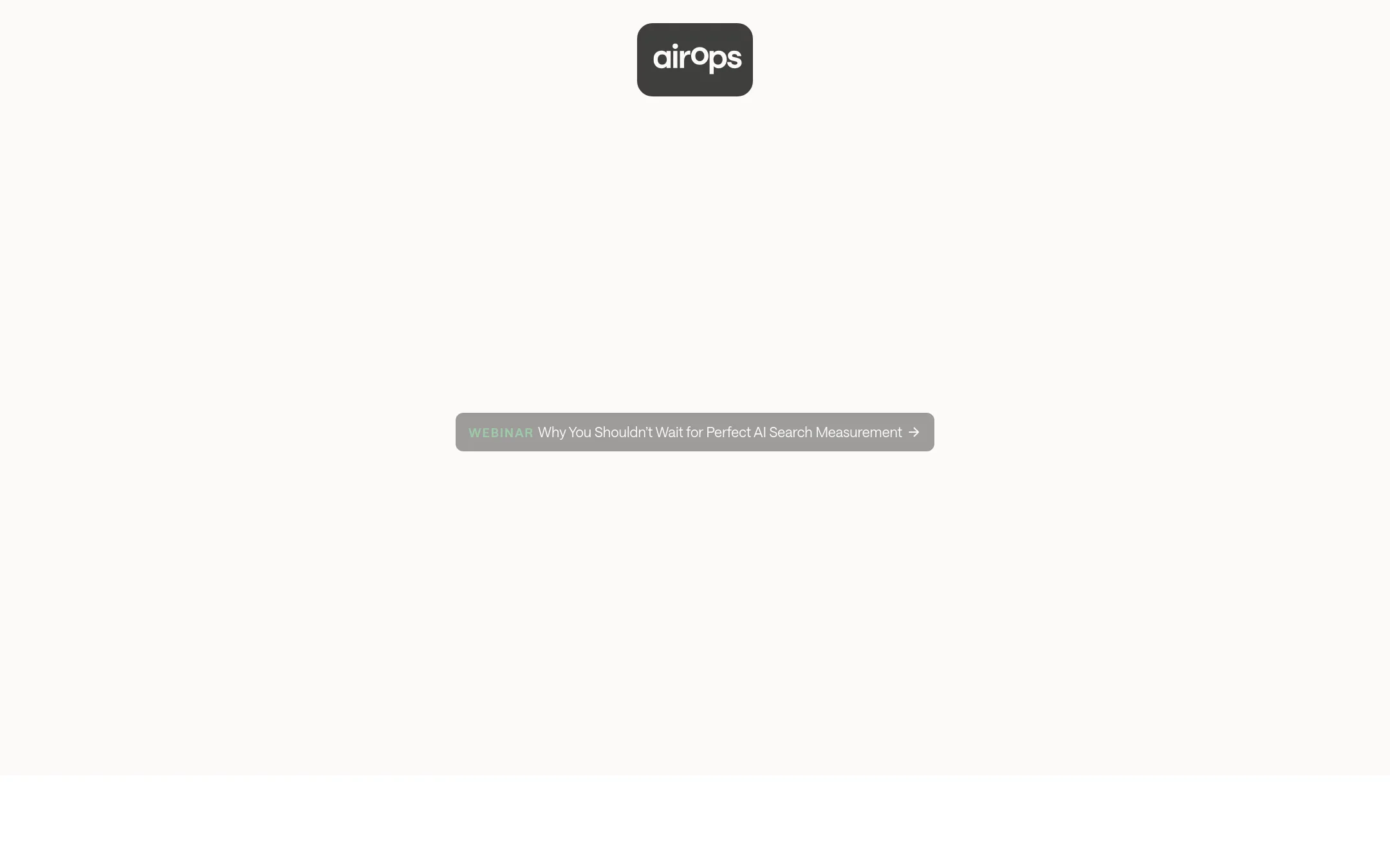 AirOps homepage