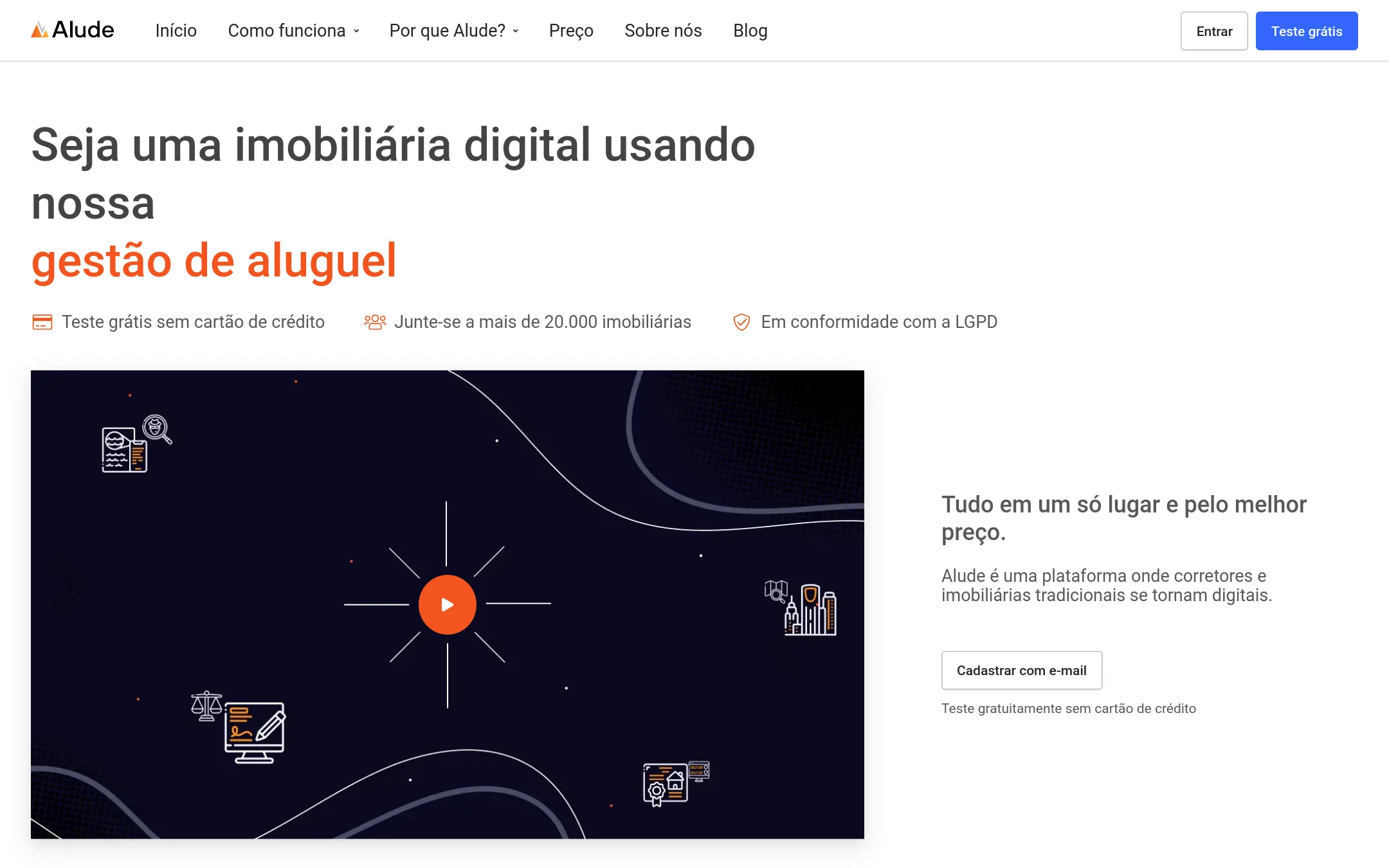 Alude homepage