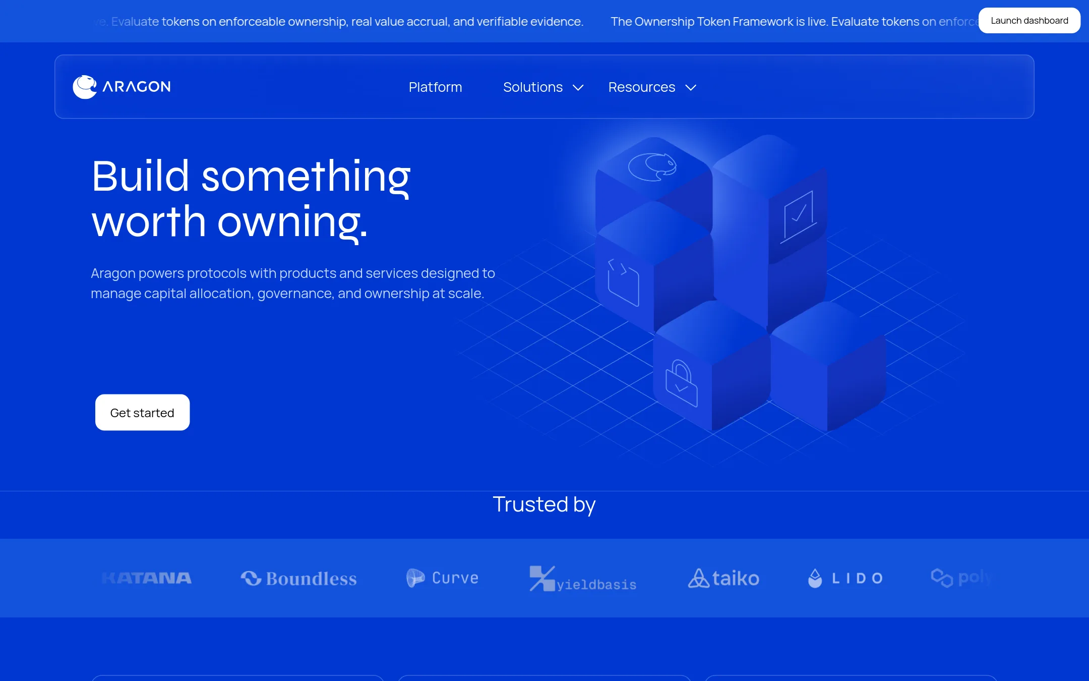 Aragon homepage