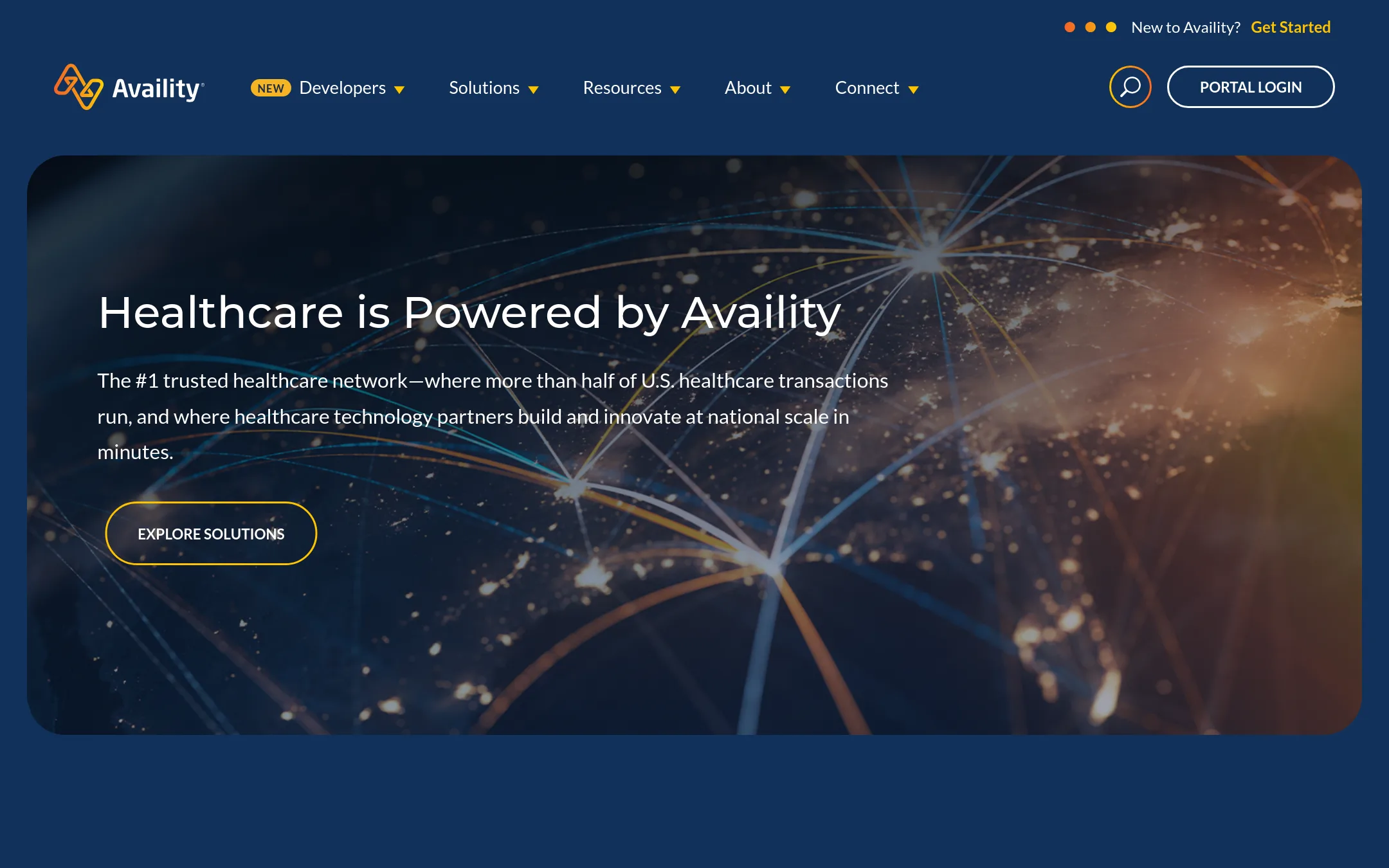 Availity homepage
