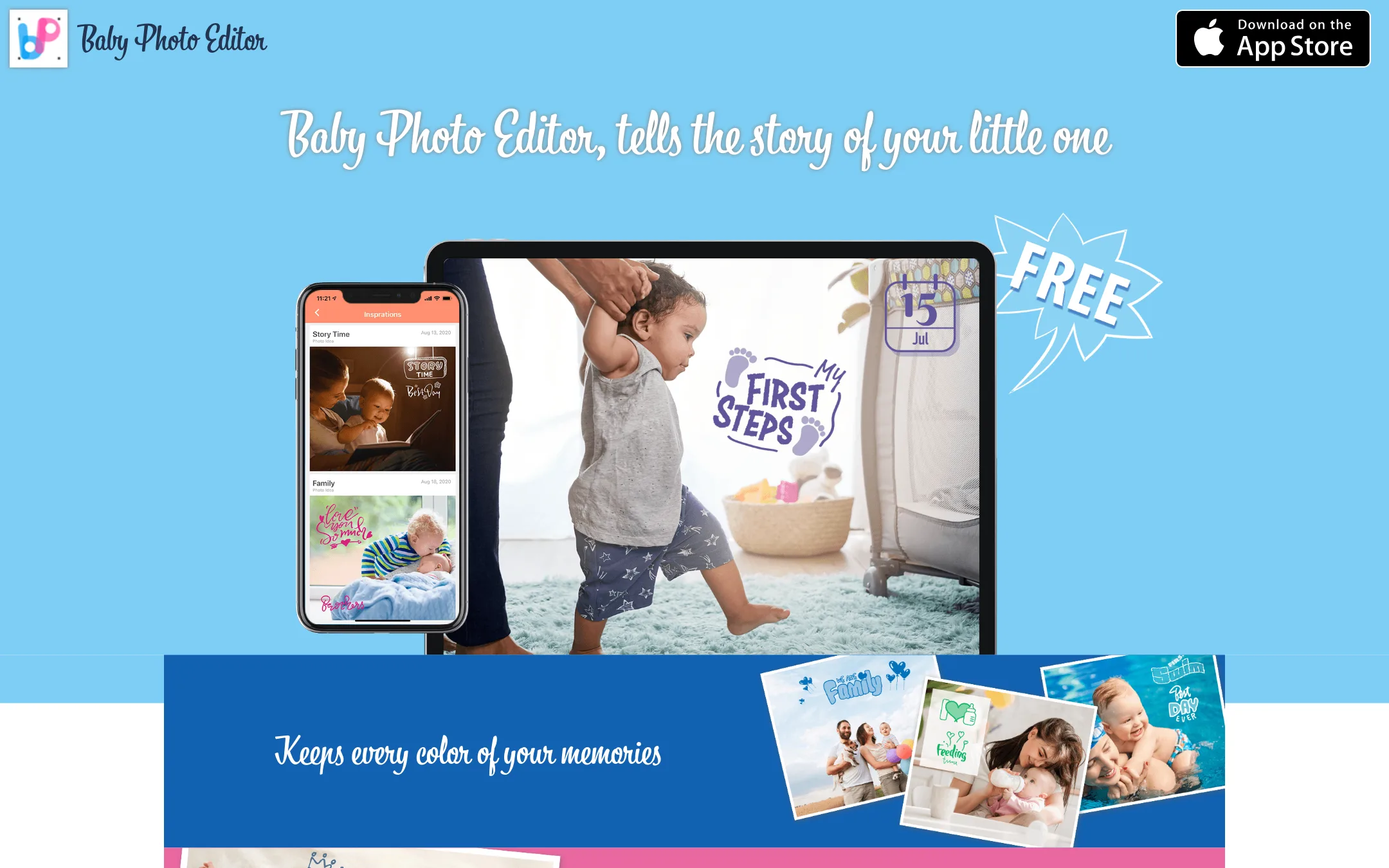 Baby Photo Editor homepage
