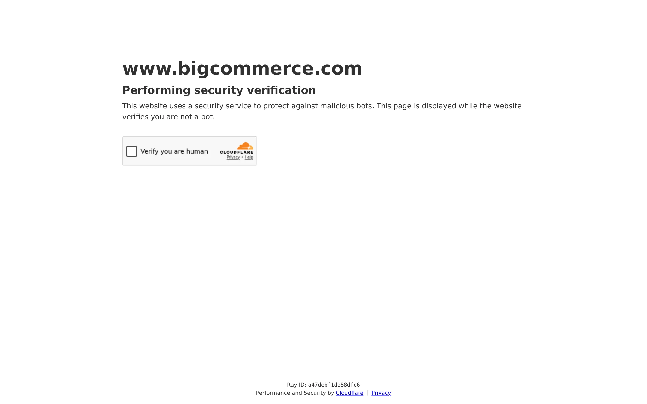 BigCommerce homepage
