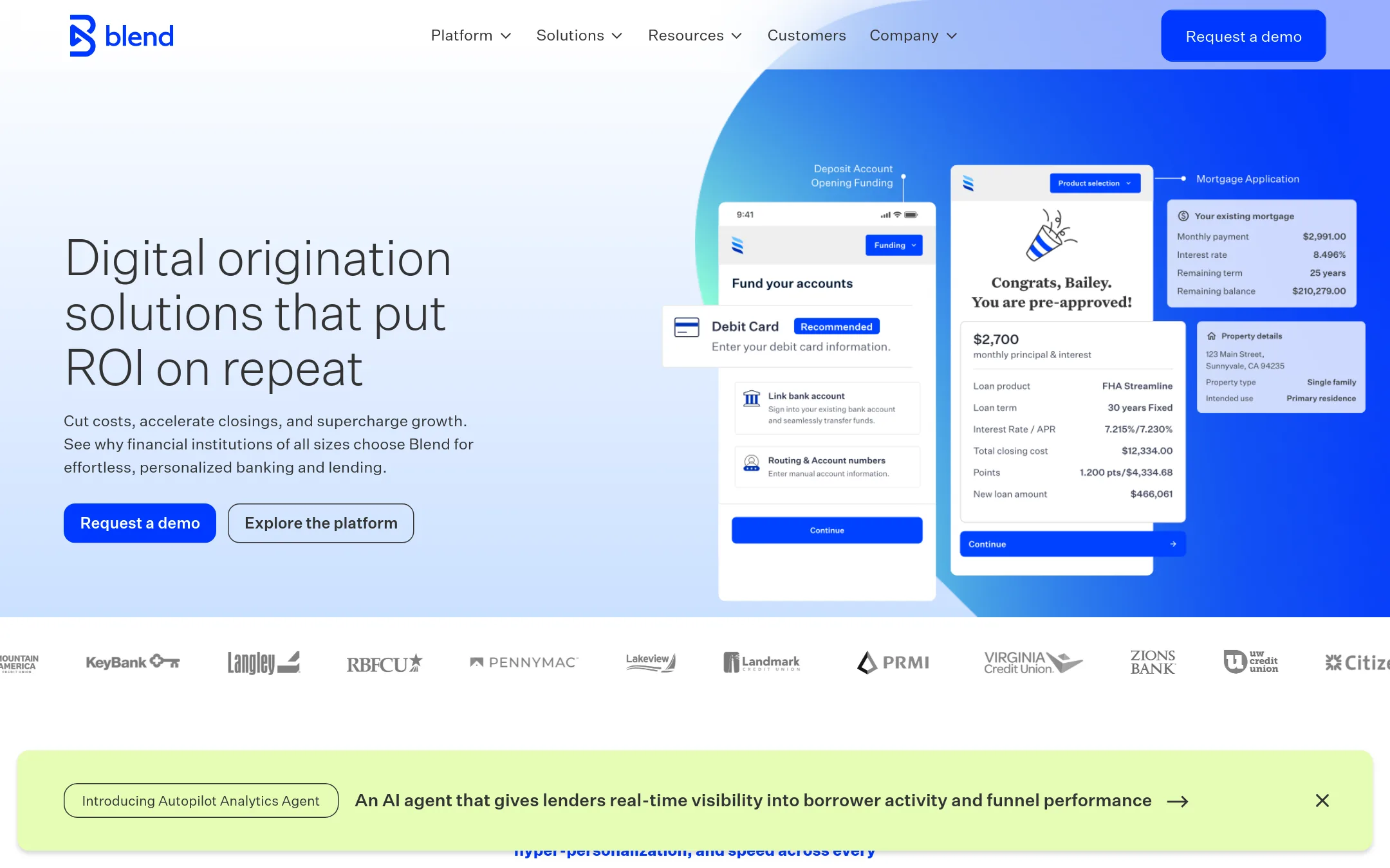 Blend homepage
