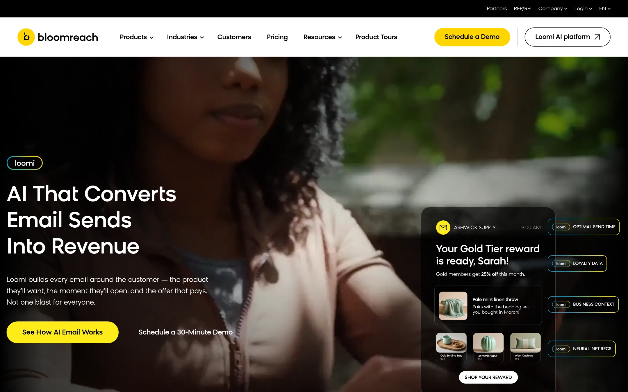 Bloomreach homepage