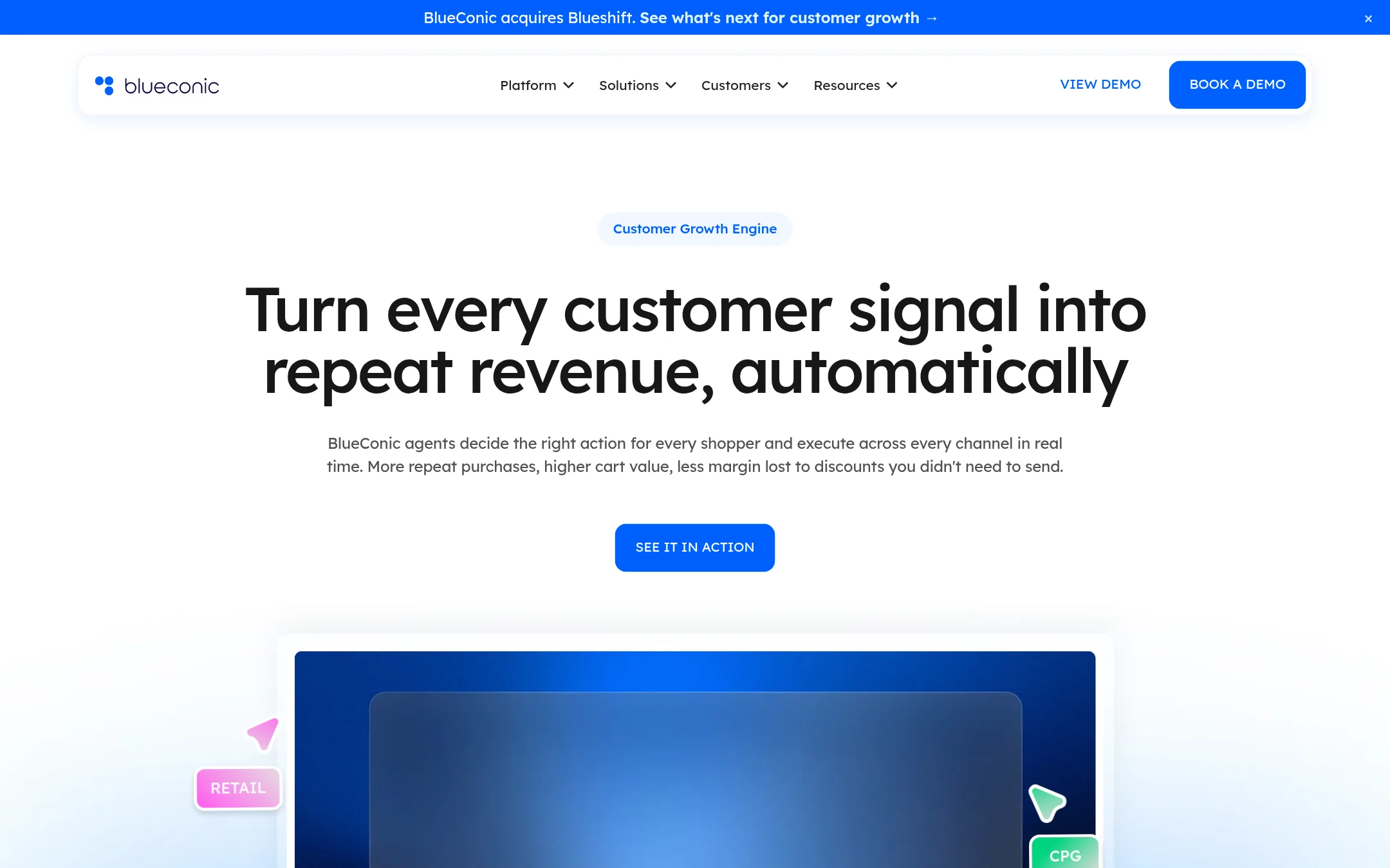 BlueConic homepage