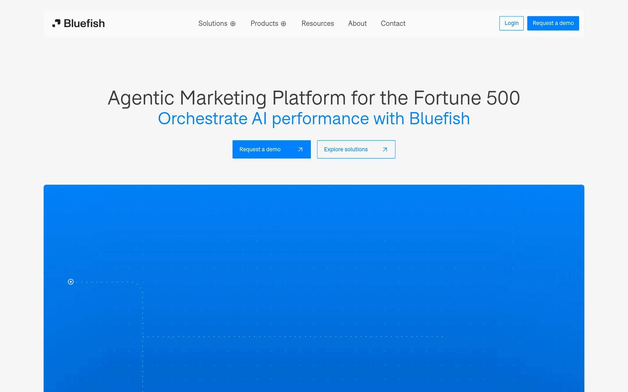 Bluefish AI homepage