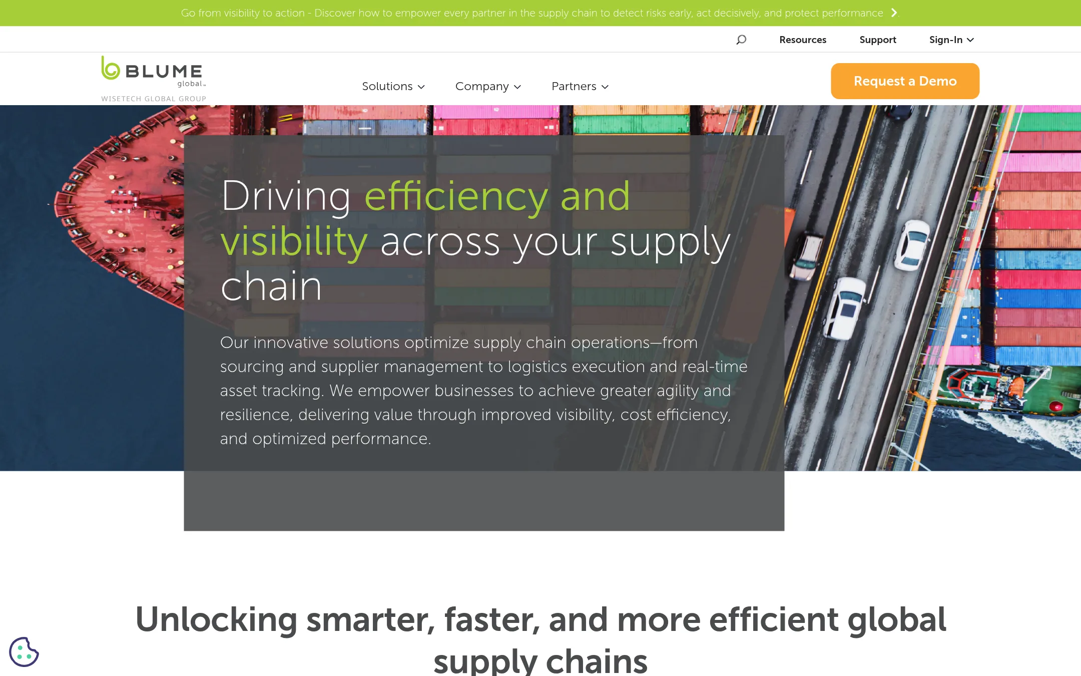 Blume Global homepage