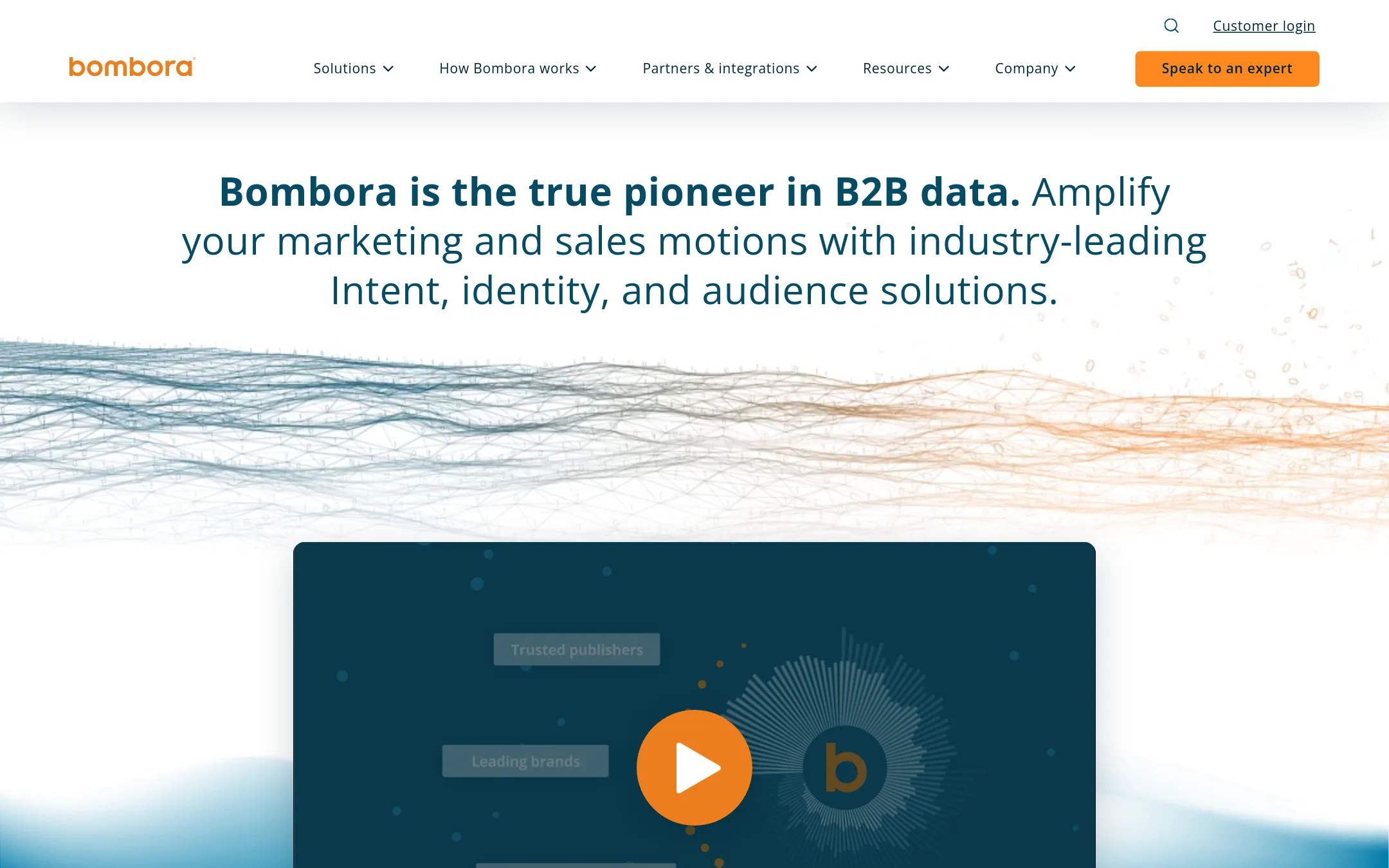 Bombora homepage