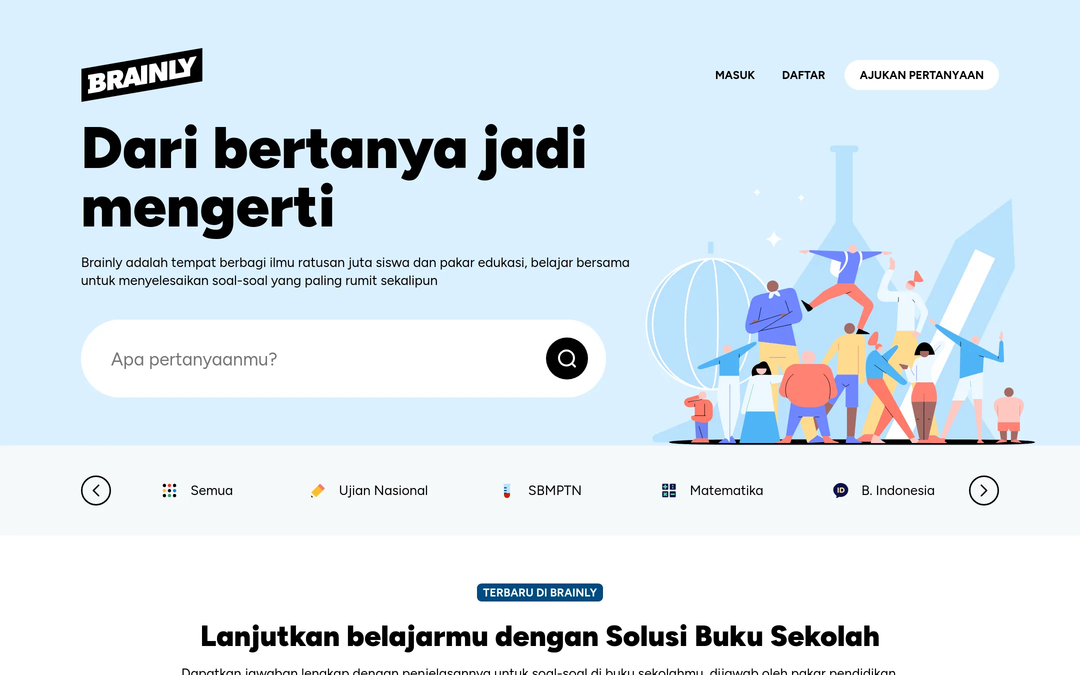 Brainly homepage