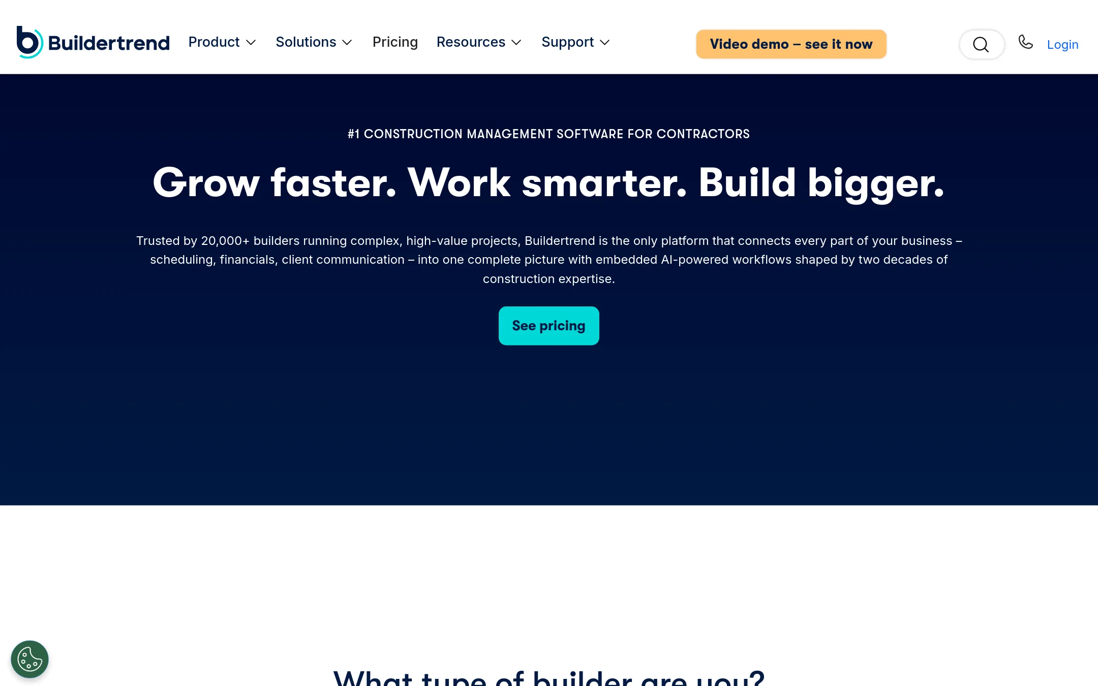 Buildertrend homepage