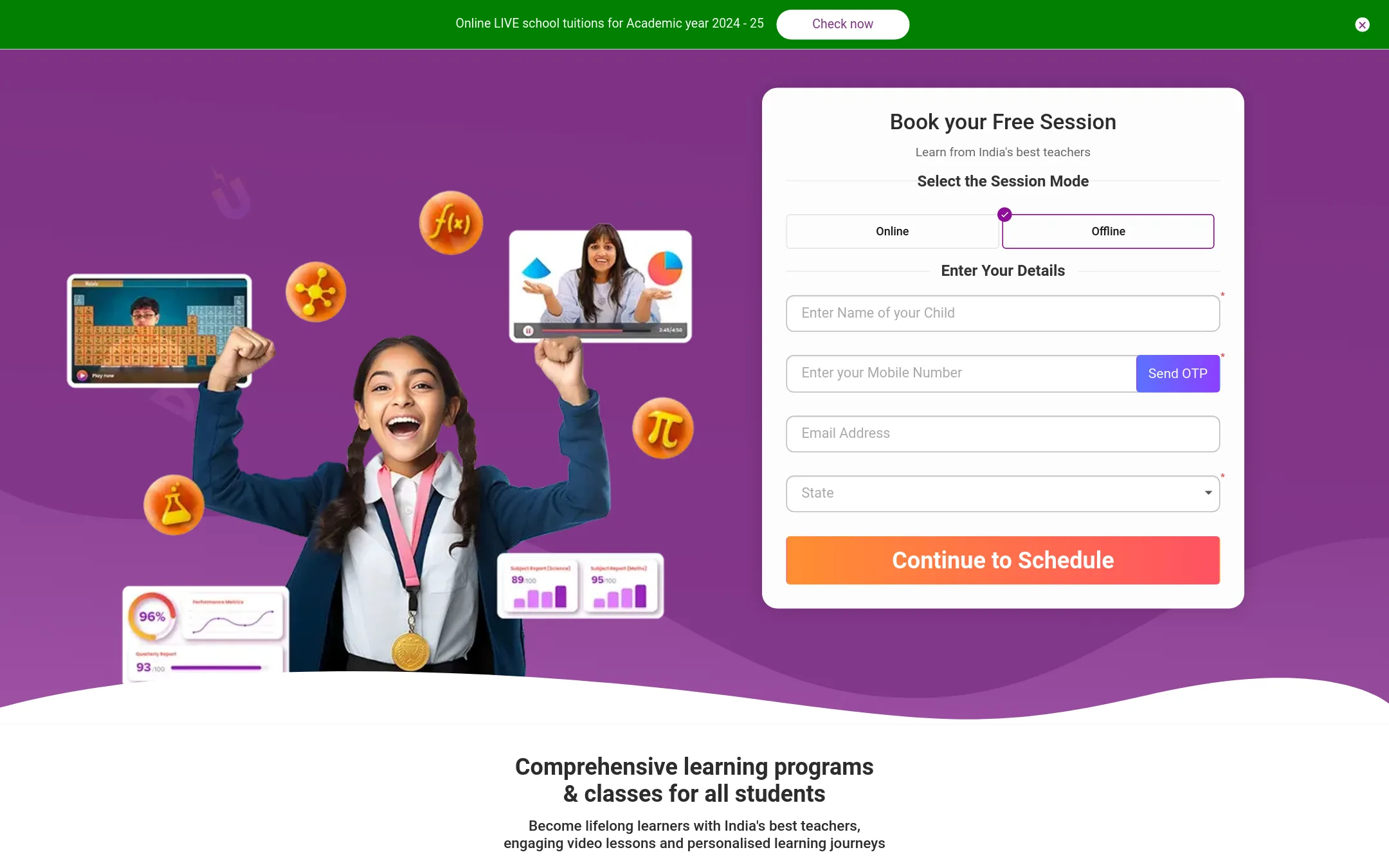 BYJU'S homepage