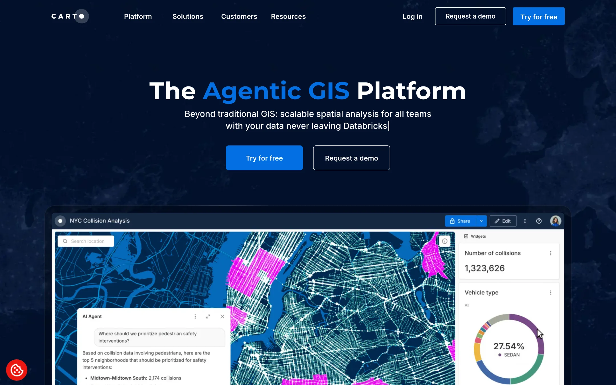 Carto homepage