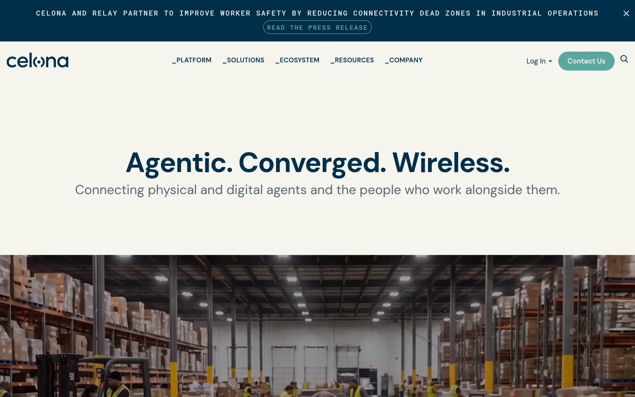 Celona homepage