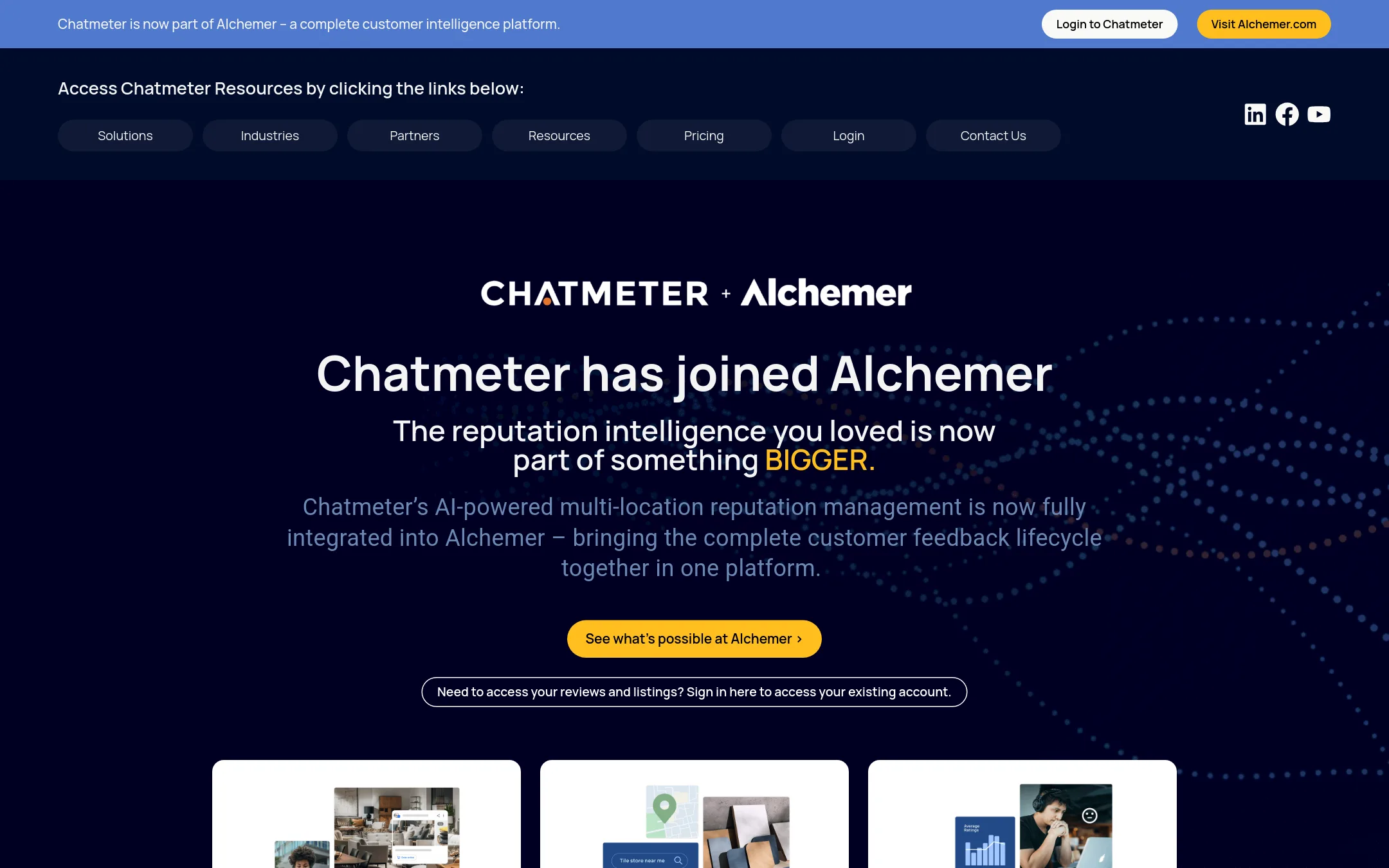 Chatmeter homepage