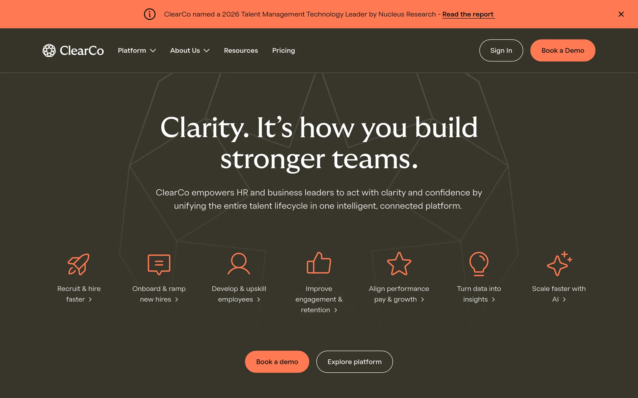 ClearCompany homepage