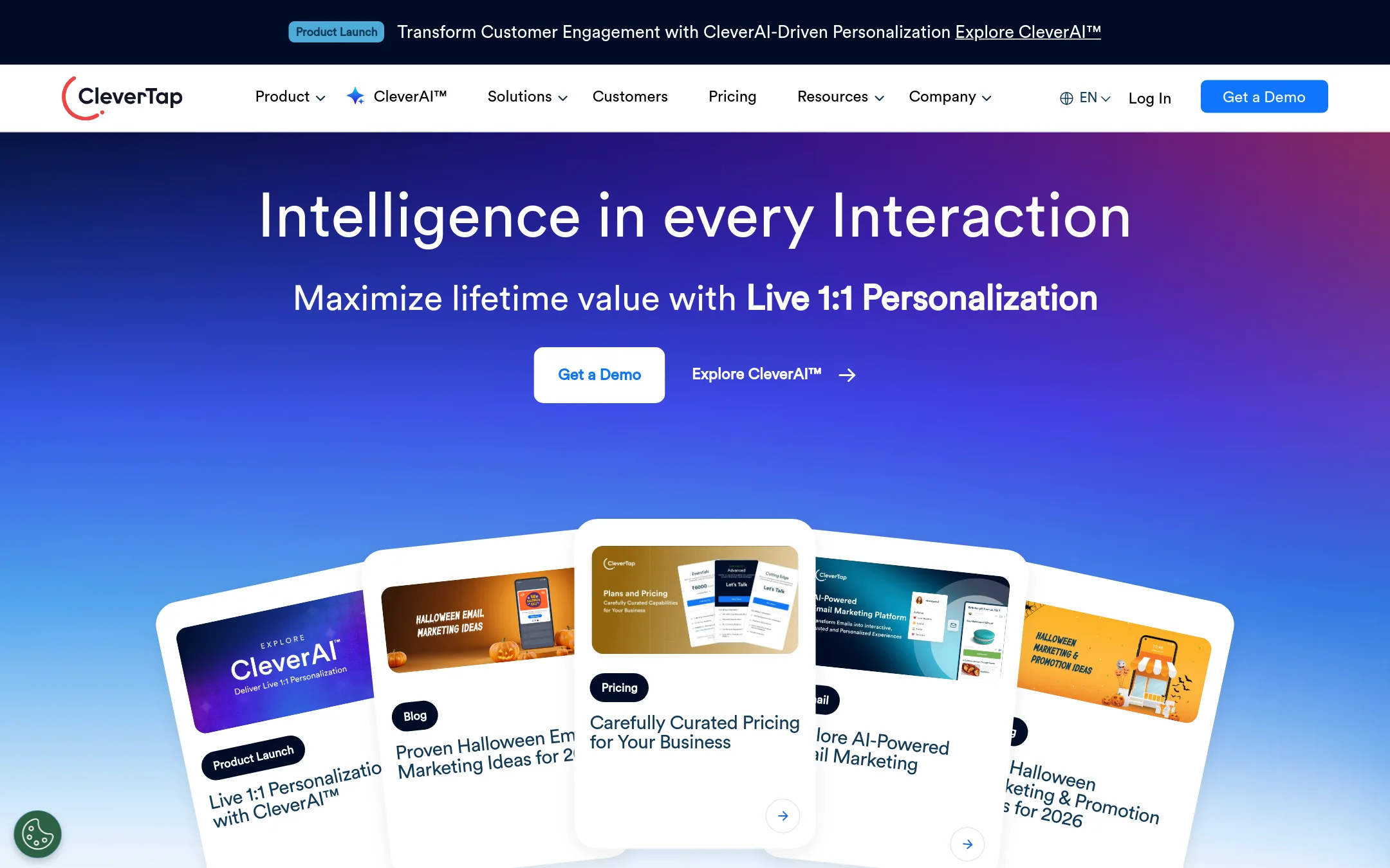 CleverTap homepage