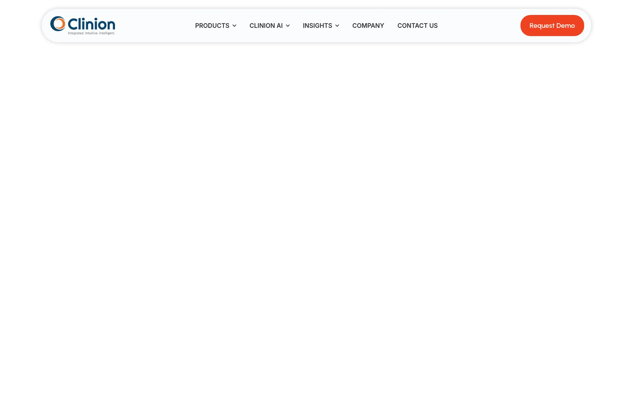 Clinion homepage