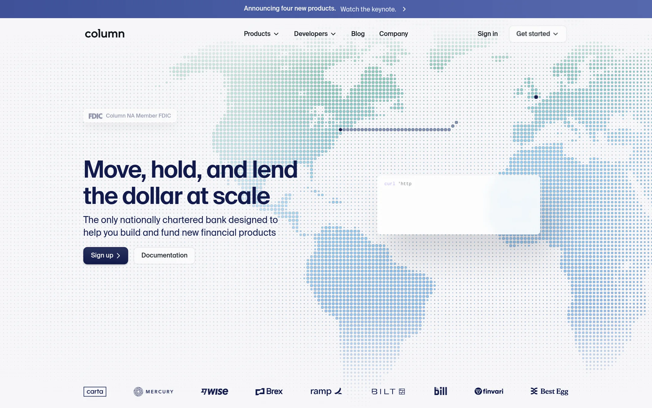 Column homepage