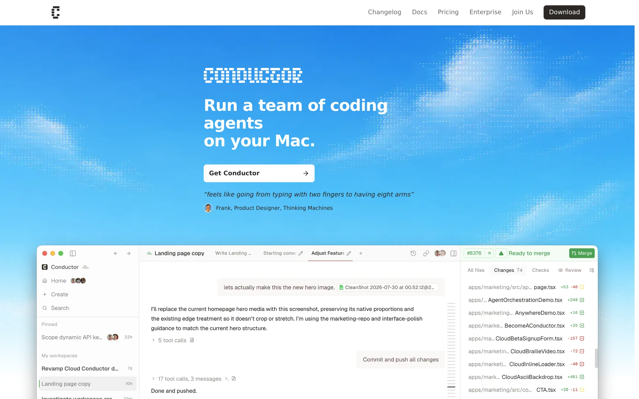 Conductor homepage