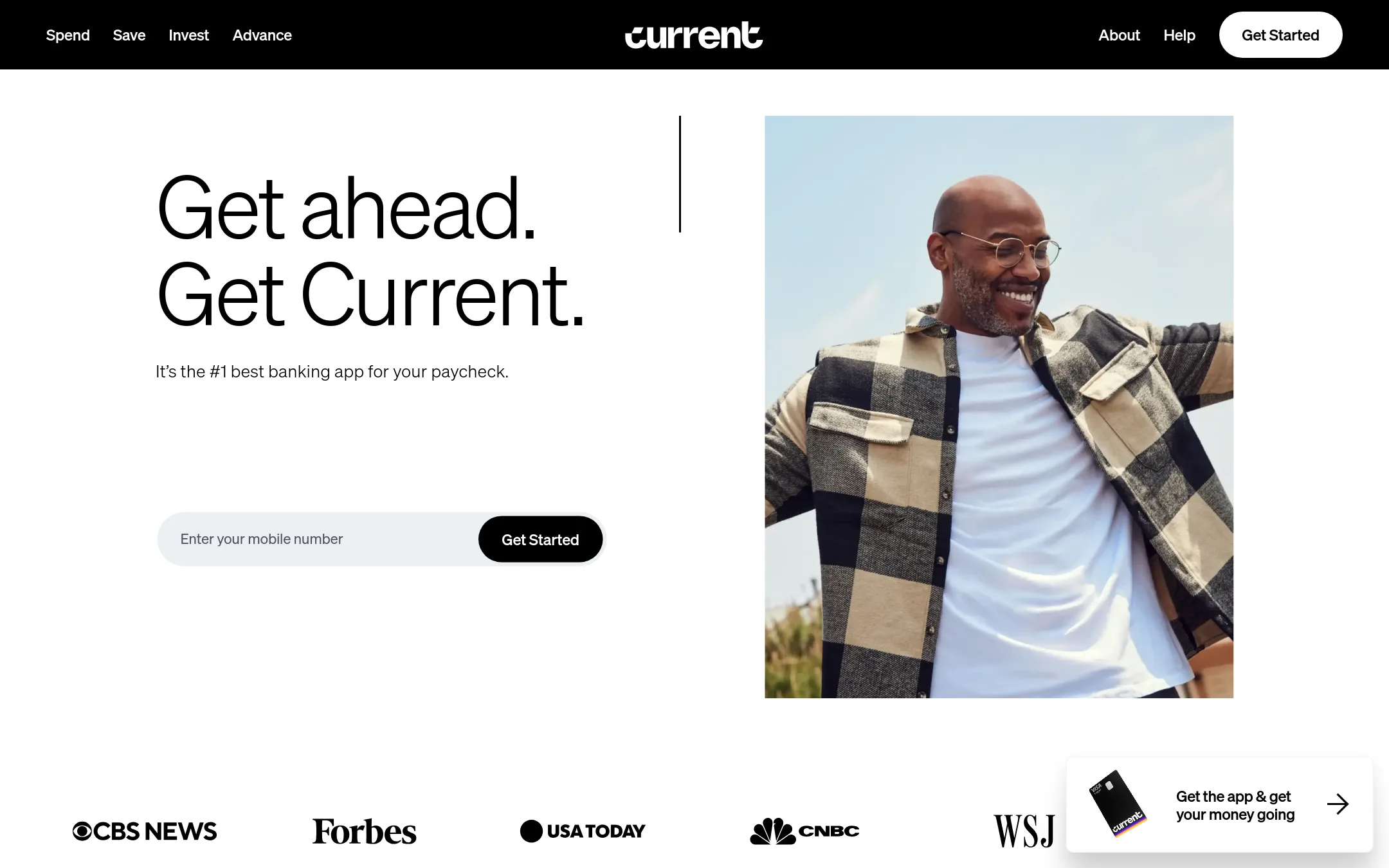 Current homepage