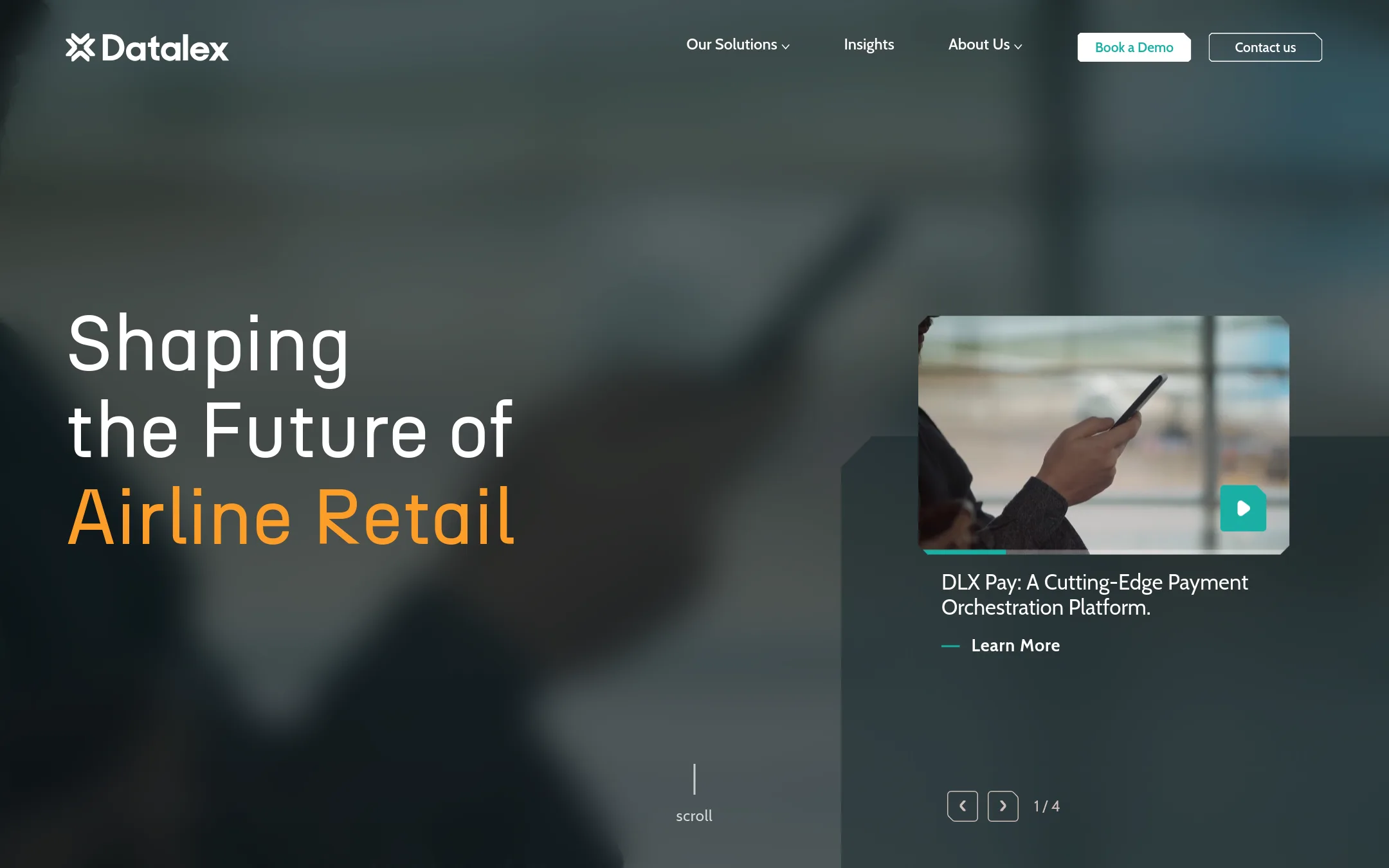 Datalex homepage