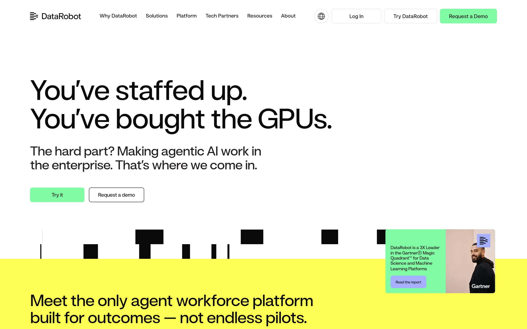 DataRobot homepage