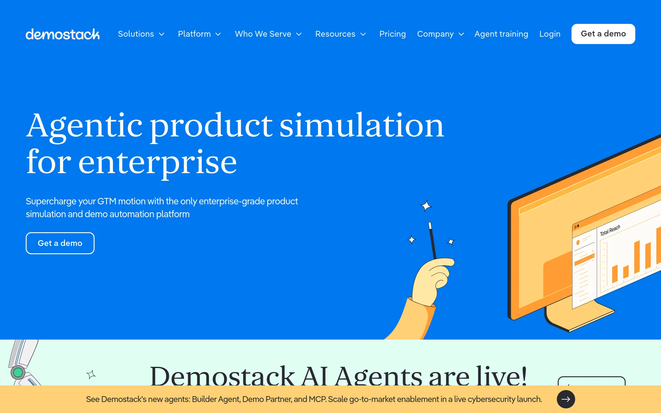 Demostack homepage