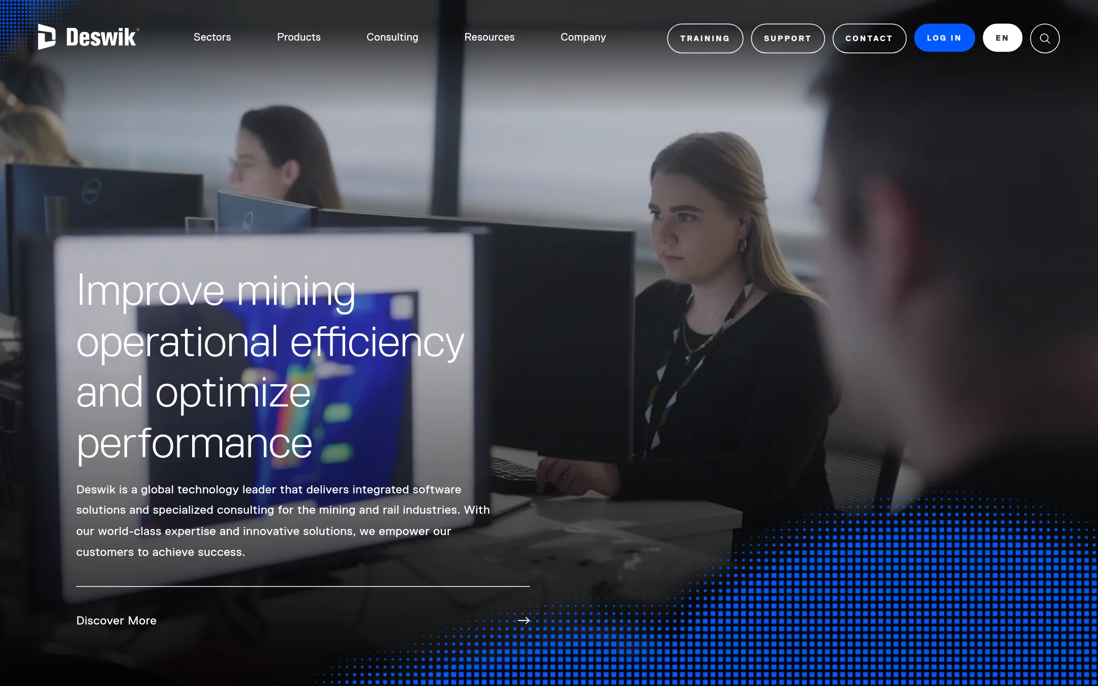 Deswik homepage