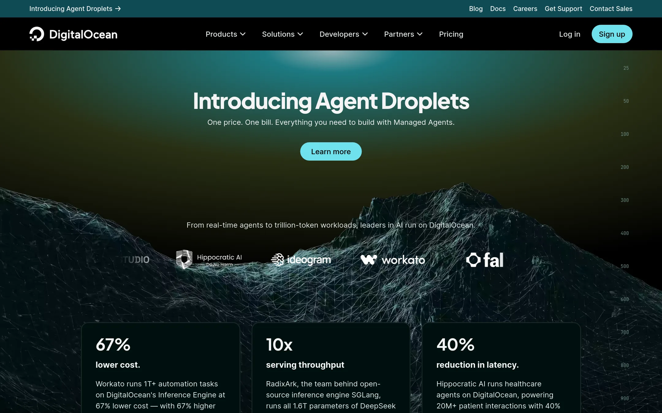 DigitalOcean App Platform homepage