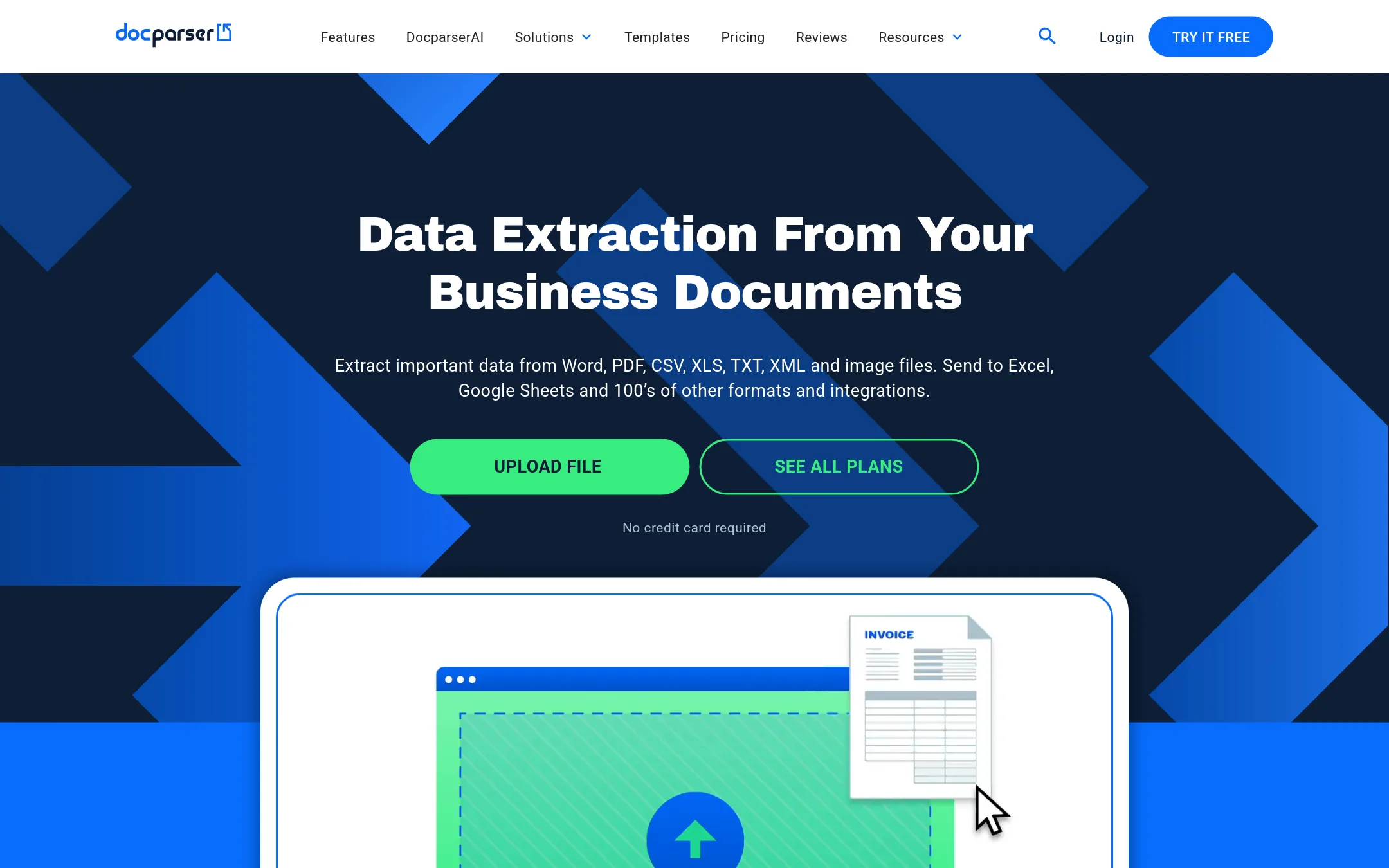 Docparser homepage