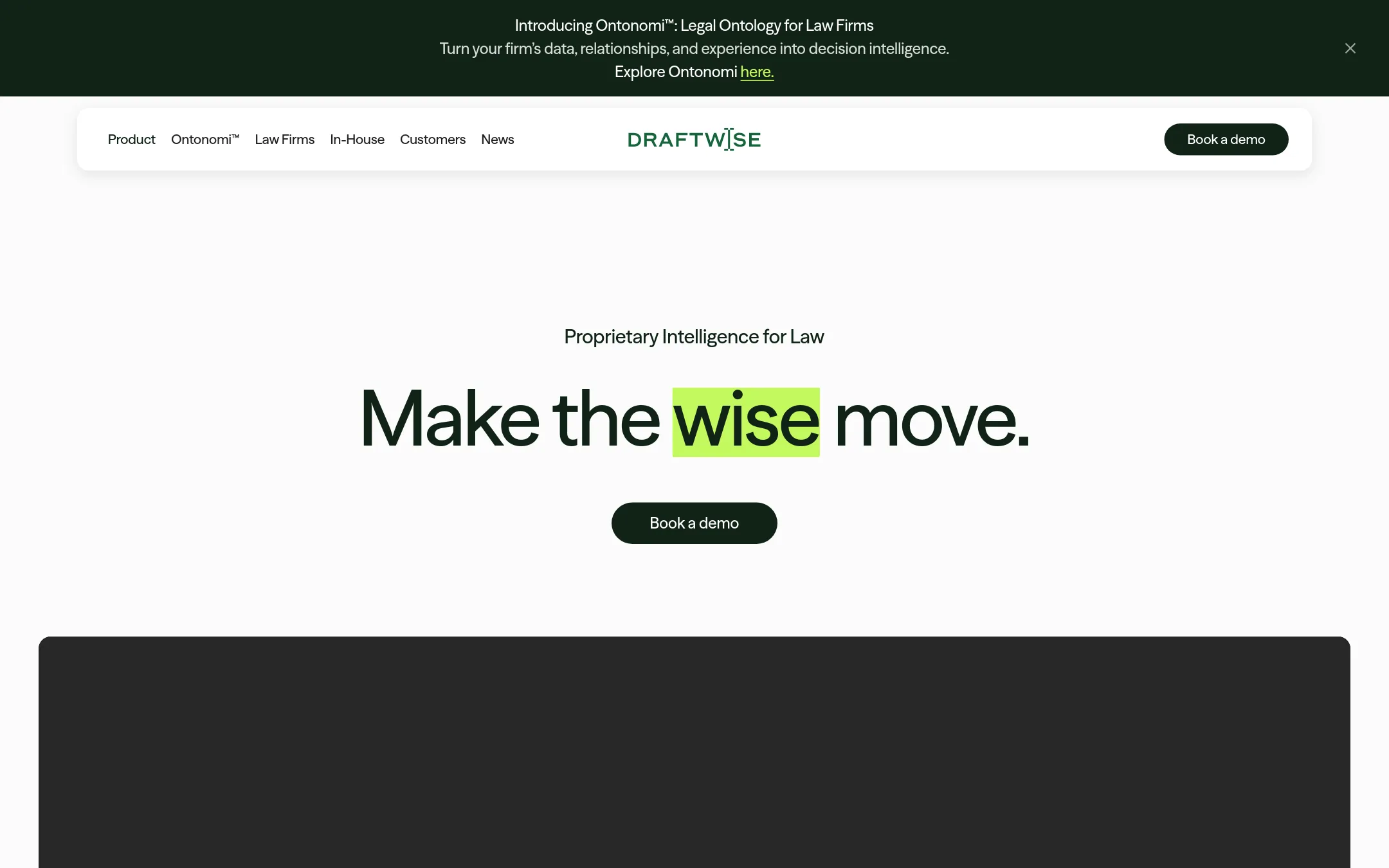 Draftwise homepage