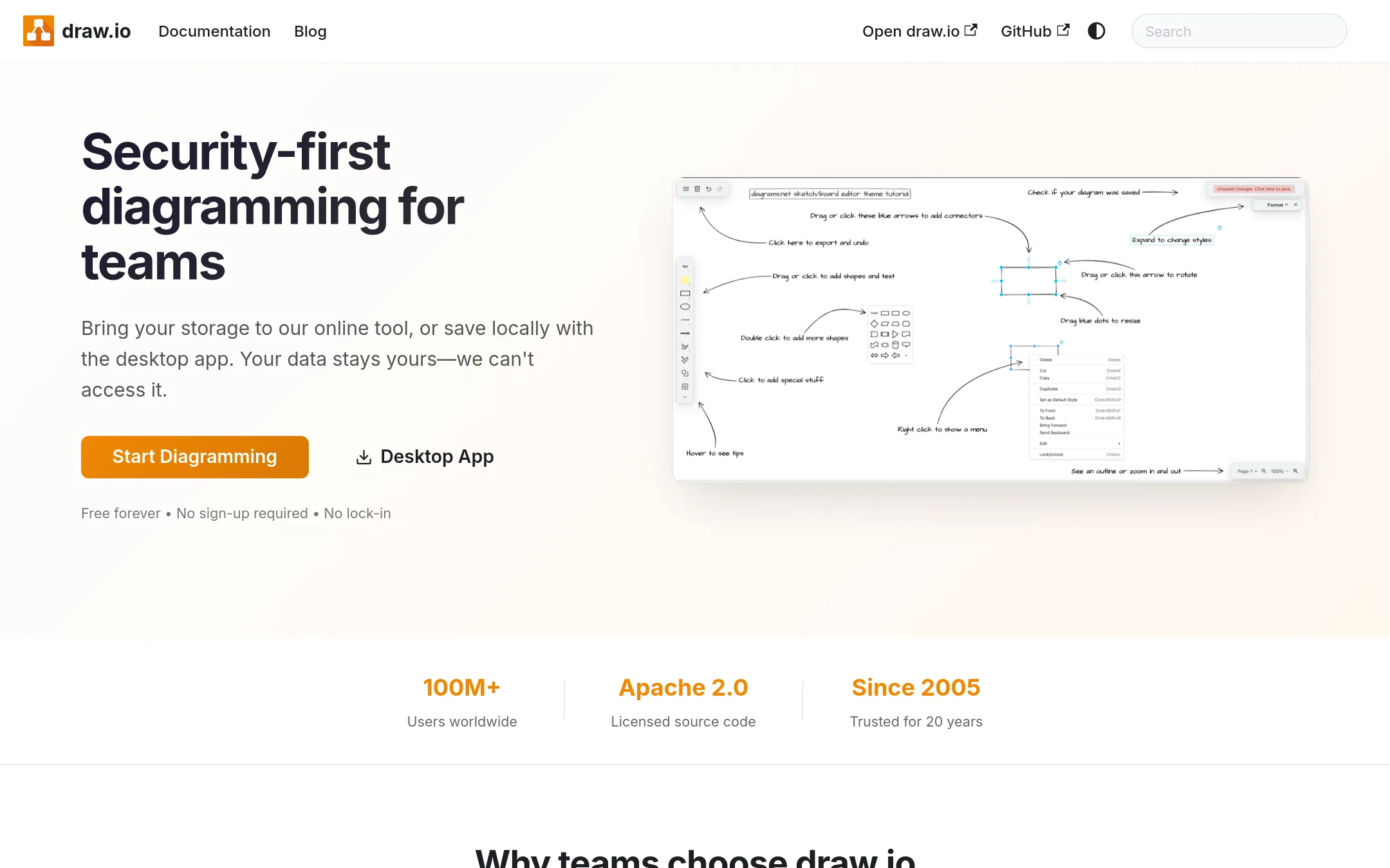 draw.io homepage