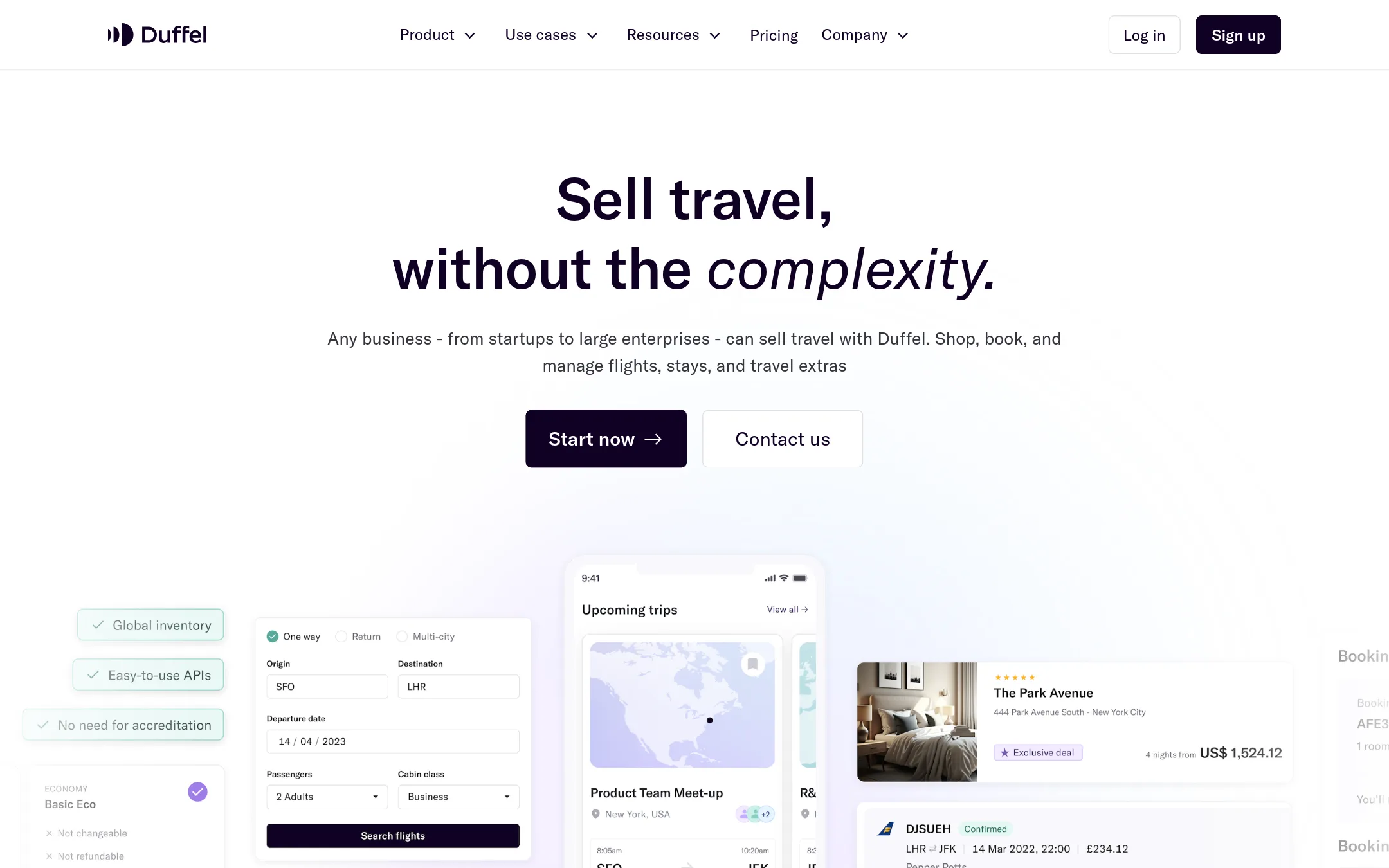 Duffel homepage