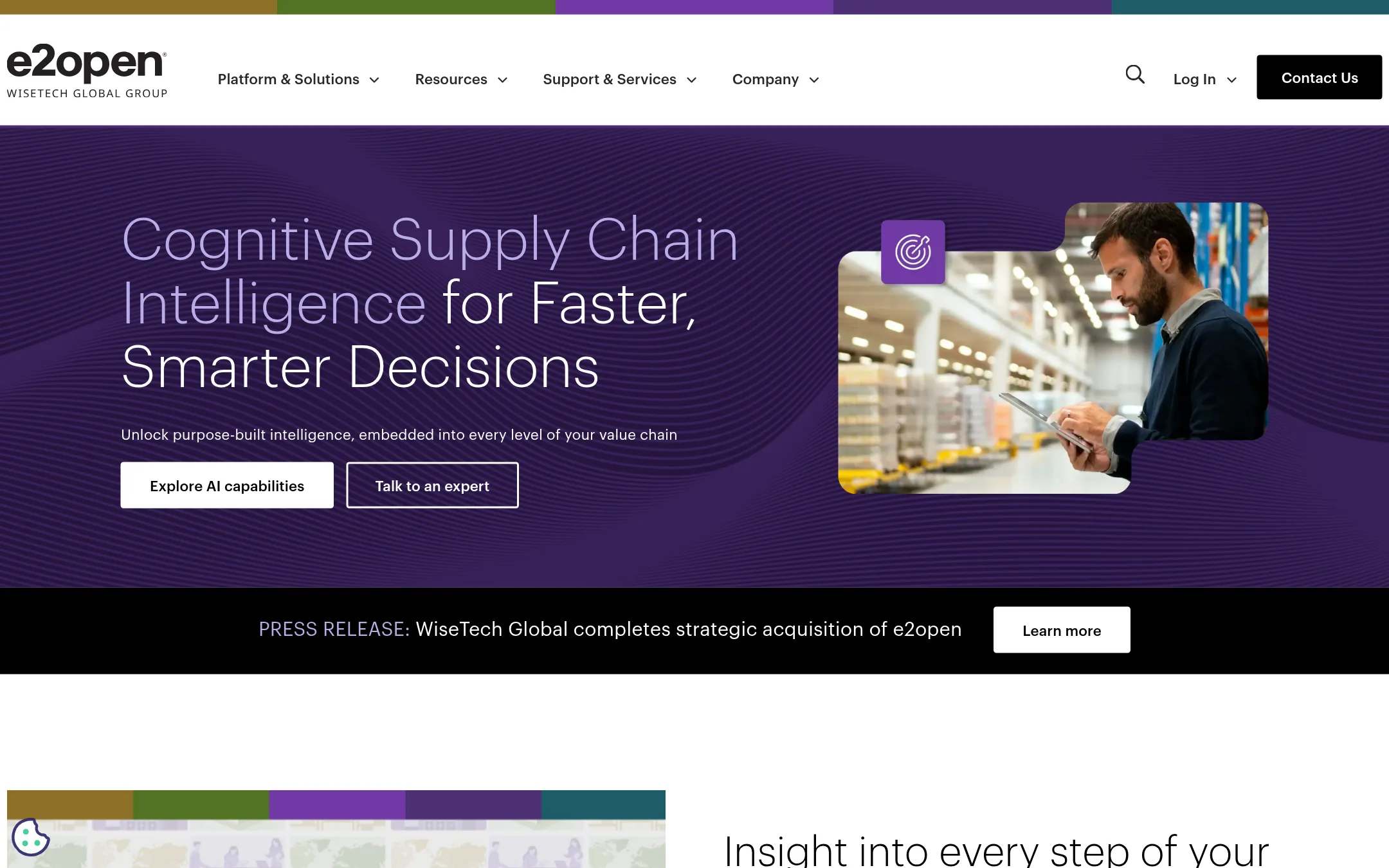 E2open homepage
