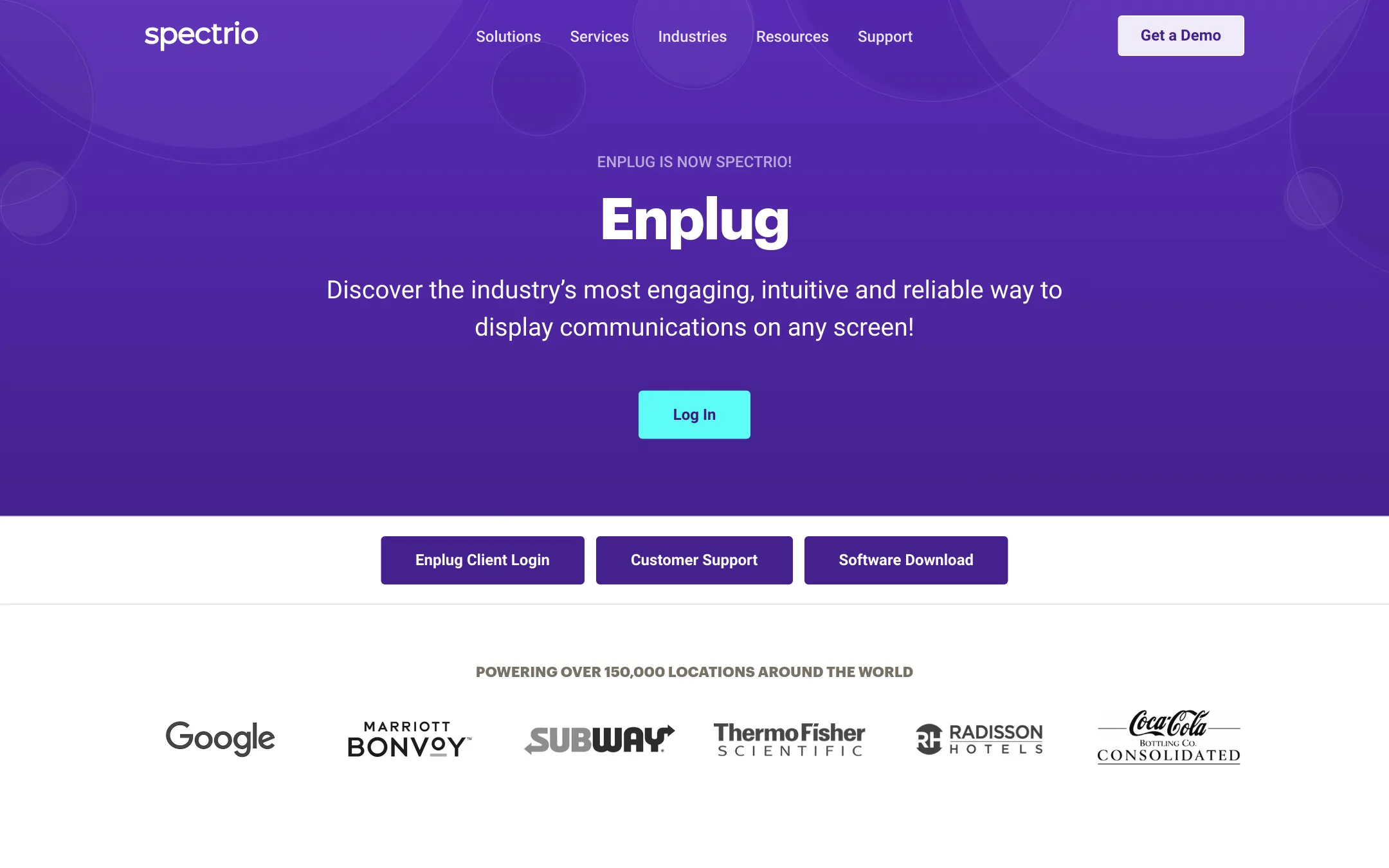 Enplug homepage