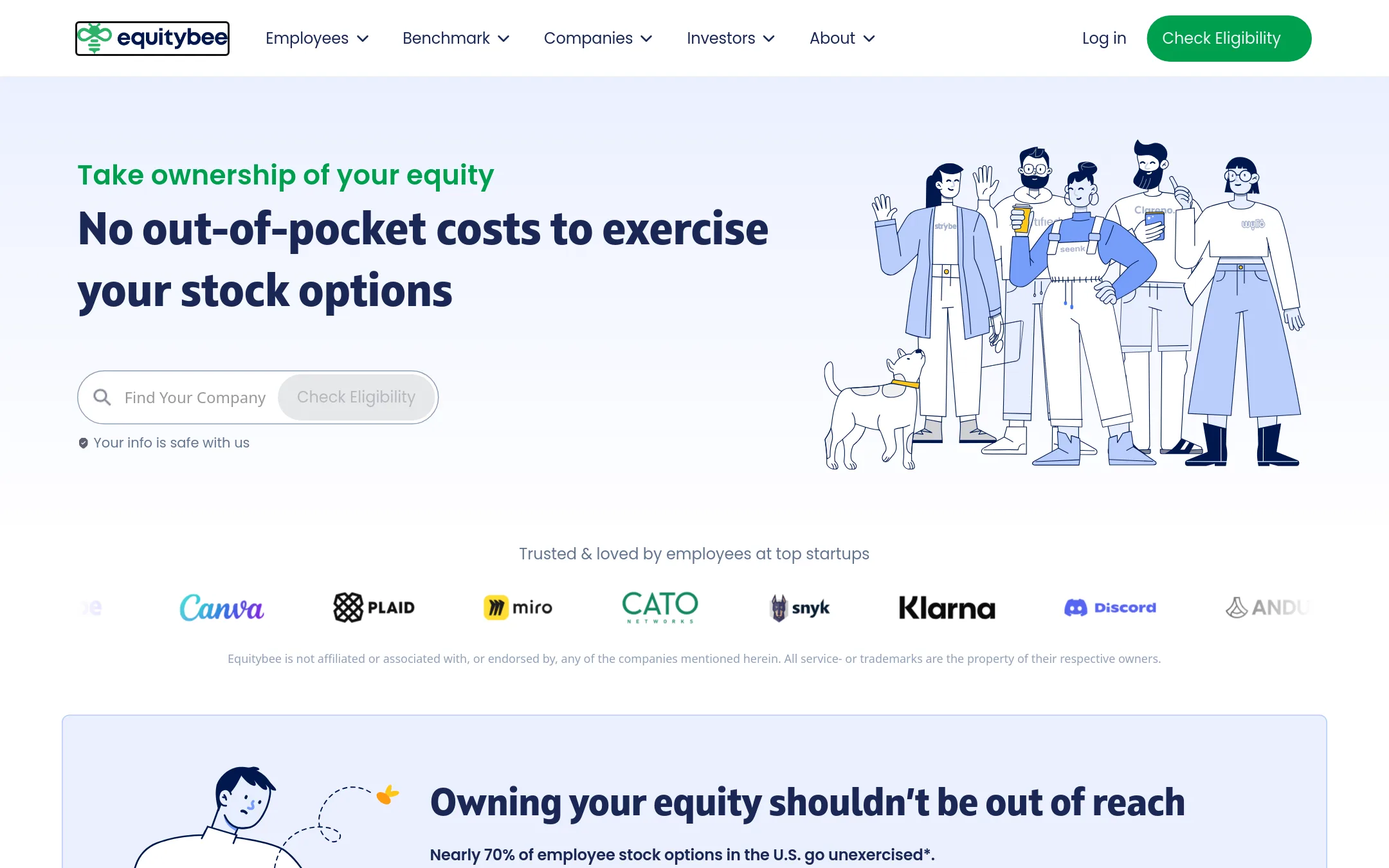EquityBee homepage