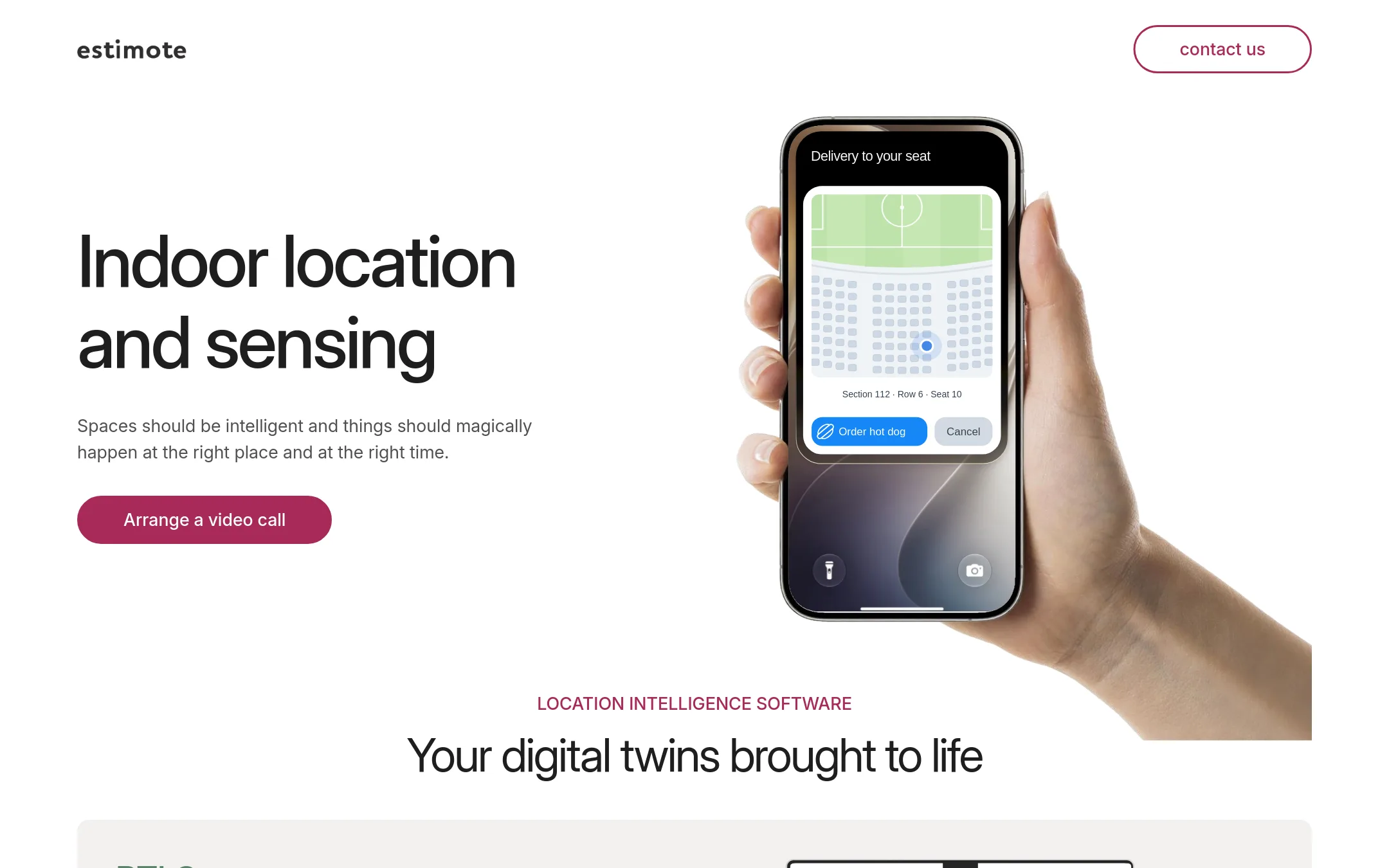 Estimote, Inc. homepage