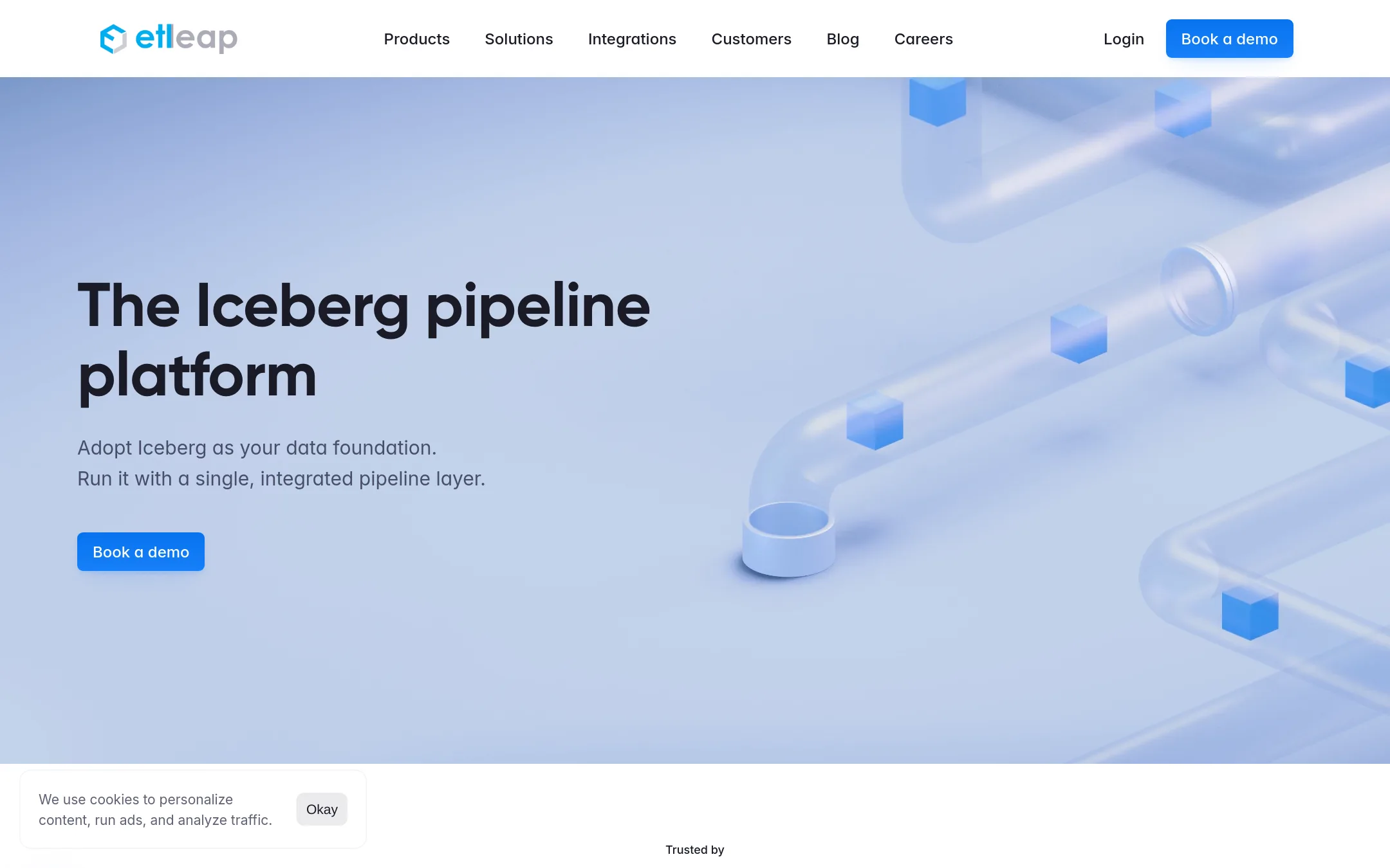 Etleap homepage