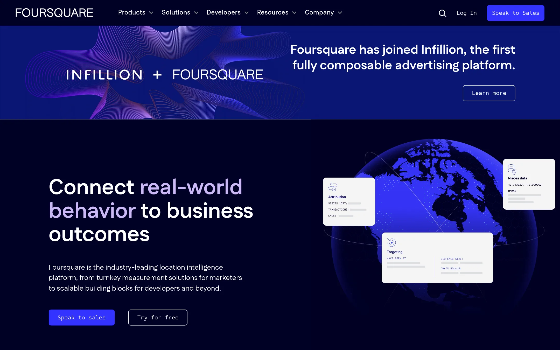 Factual (Foursquare) homepage