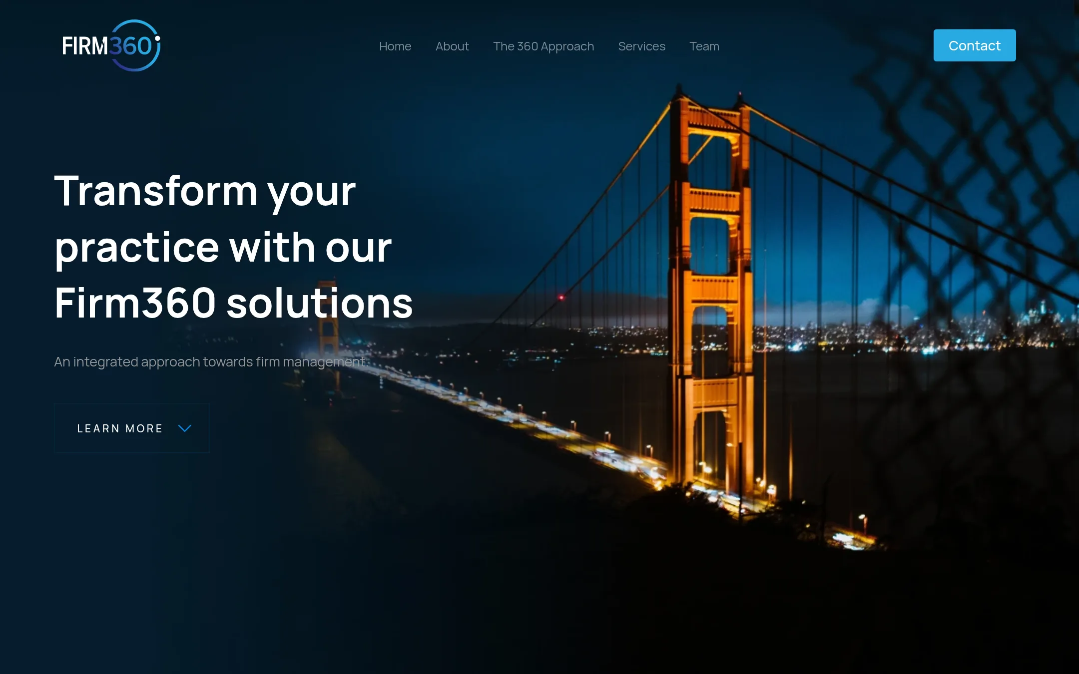 Firm360 homepage