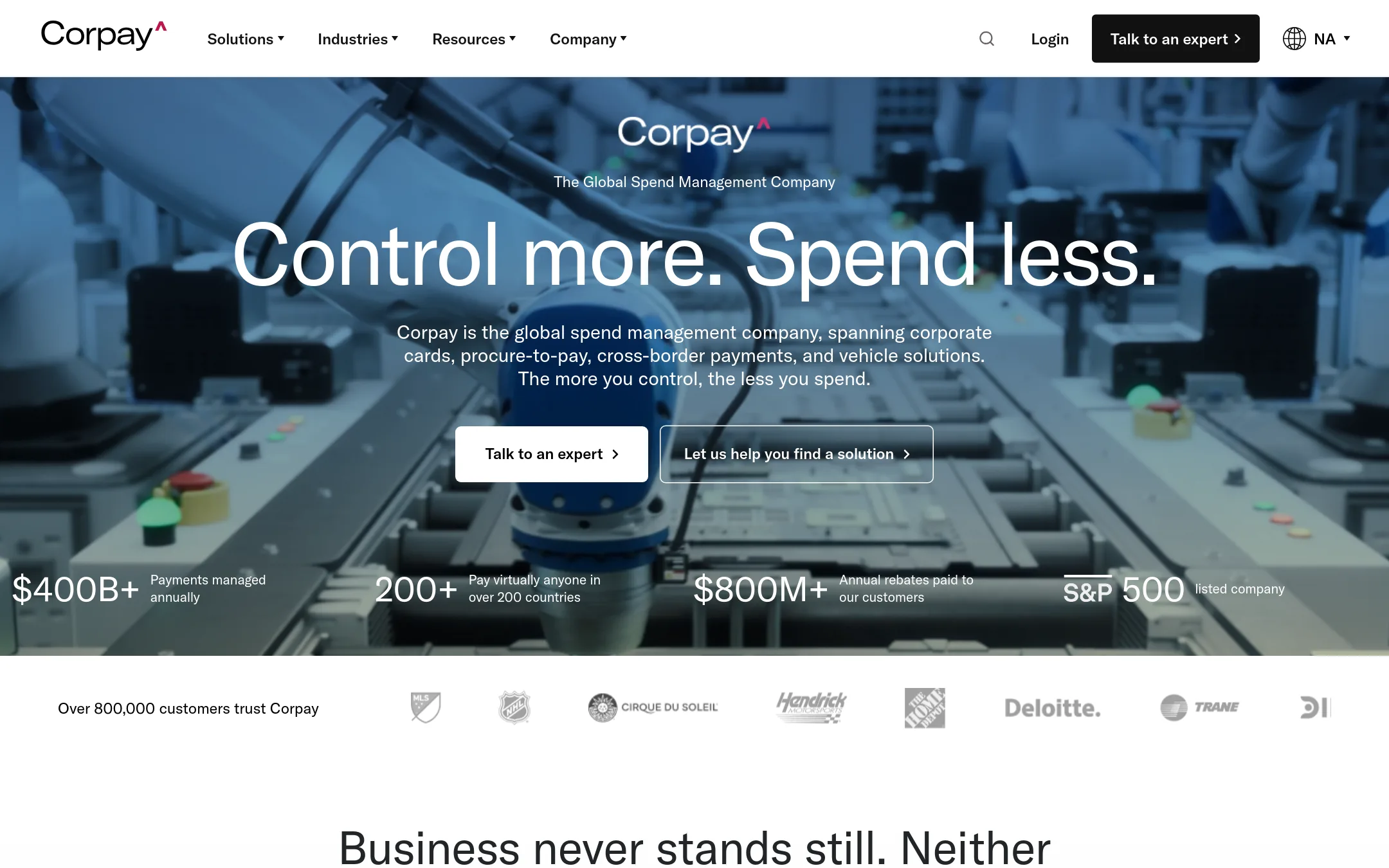 Fleetcor homepage