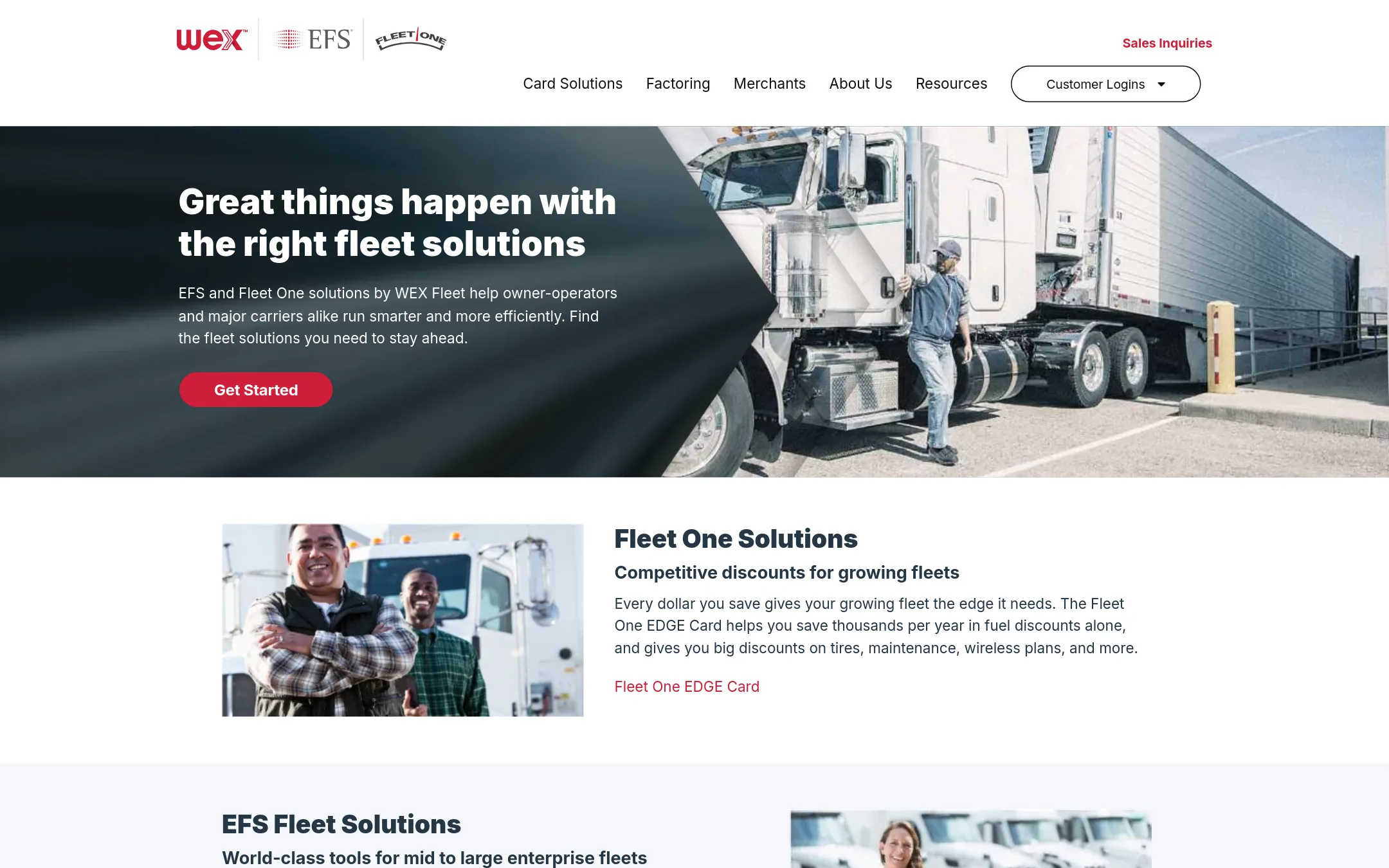 FleetOne homepage