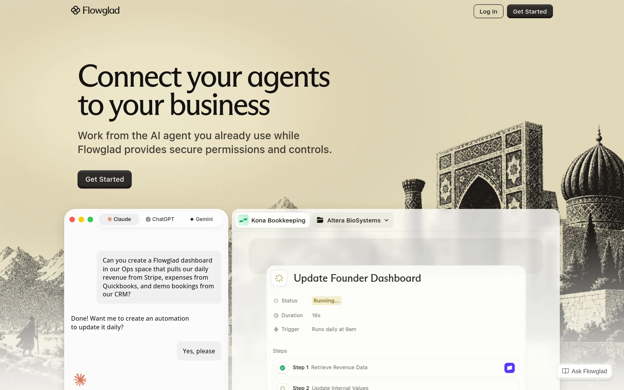 Flowglad homepage