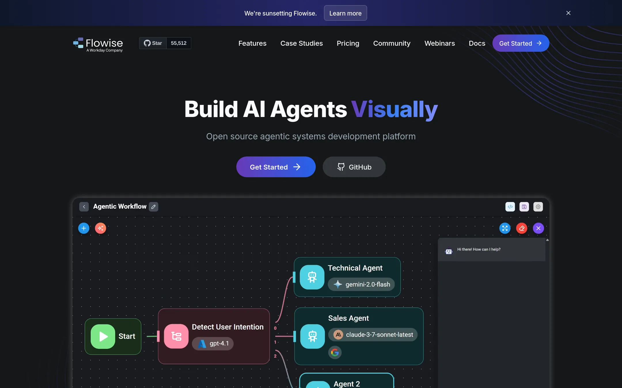 Flowise homepage