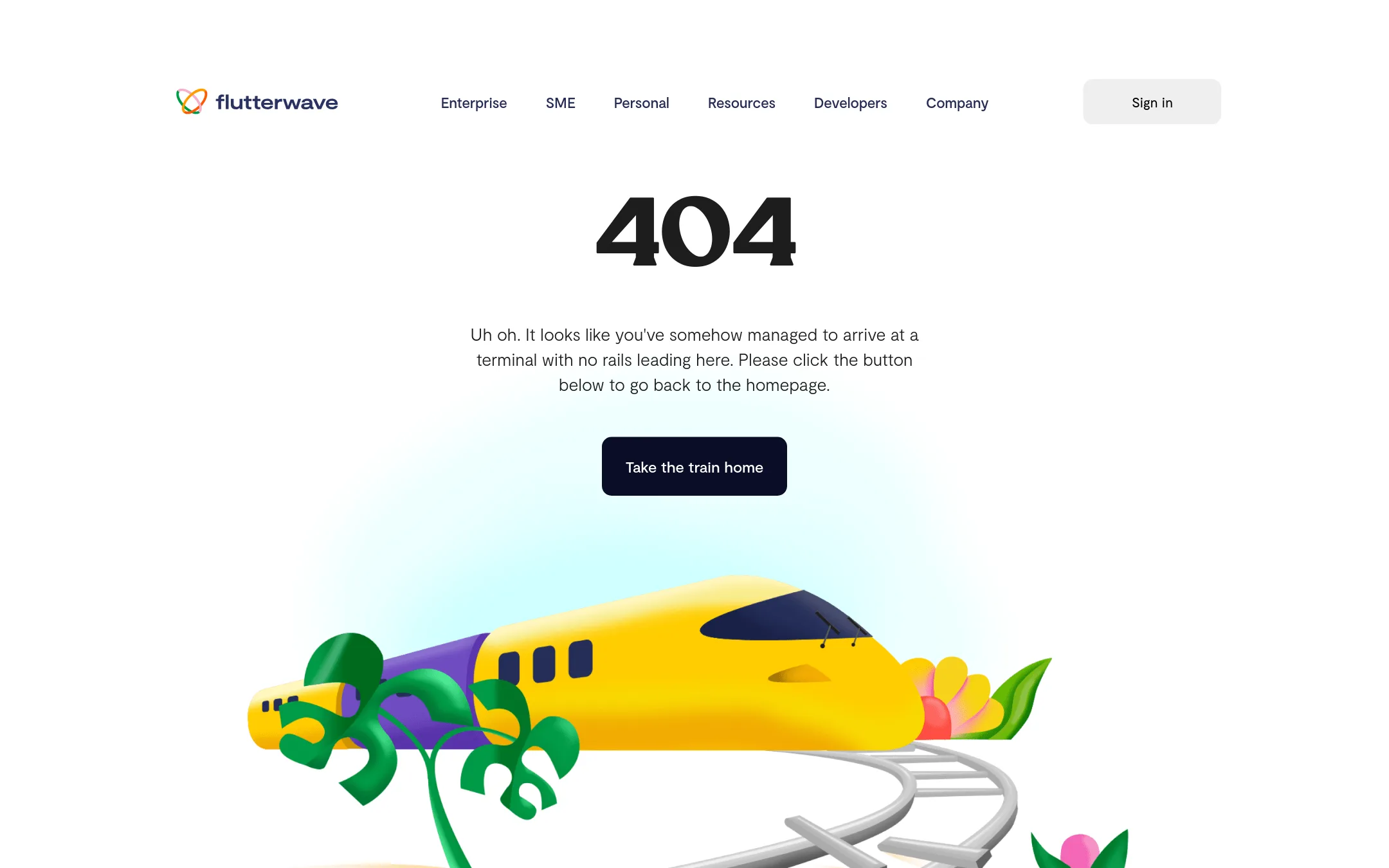 Flutterwave homepage